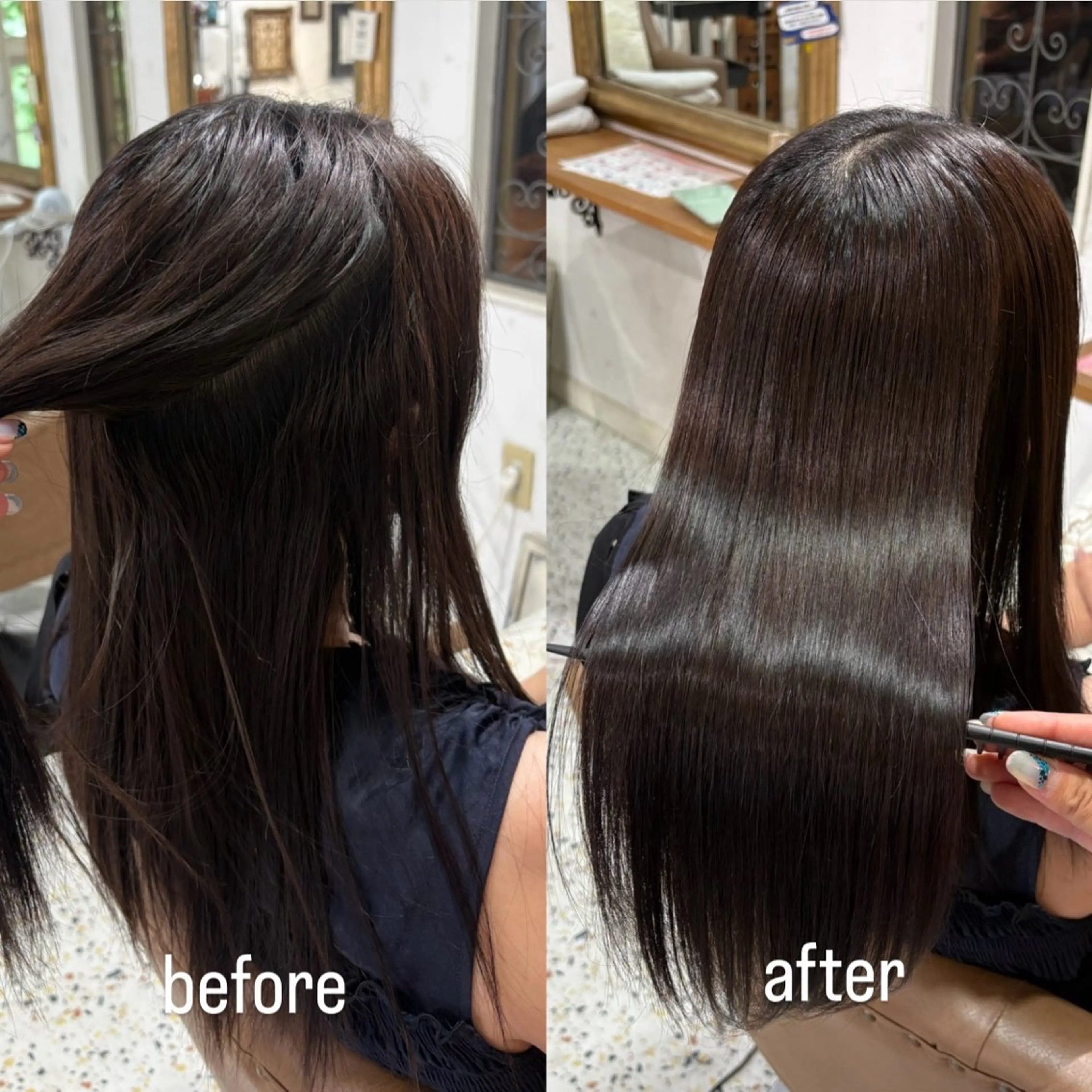 ミディアム カット 縮毛矯正 🫧縮毛矯正🫧 yuriのヘアスタイル