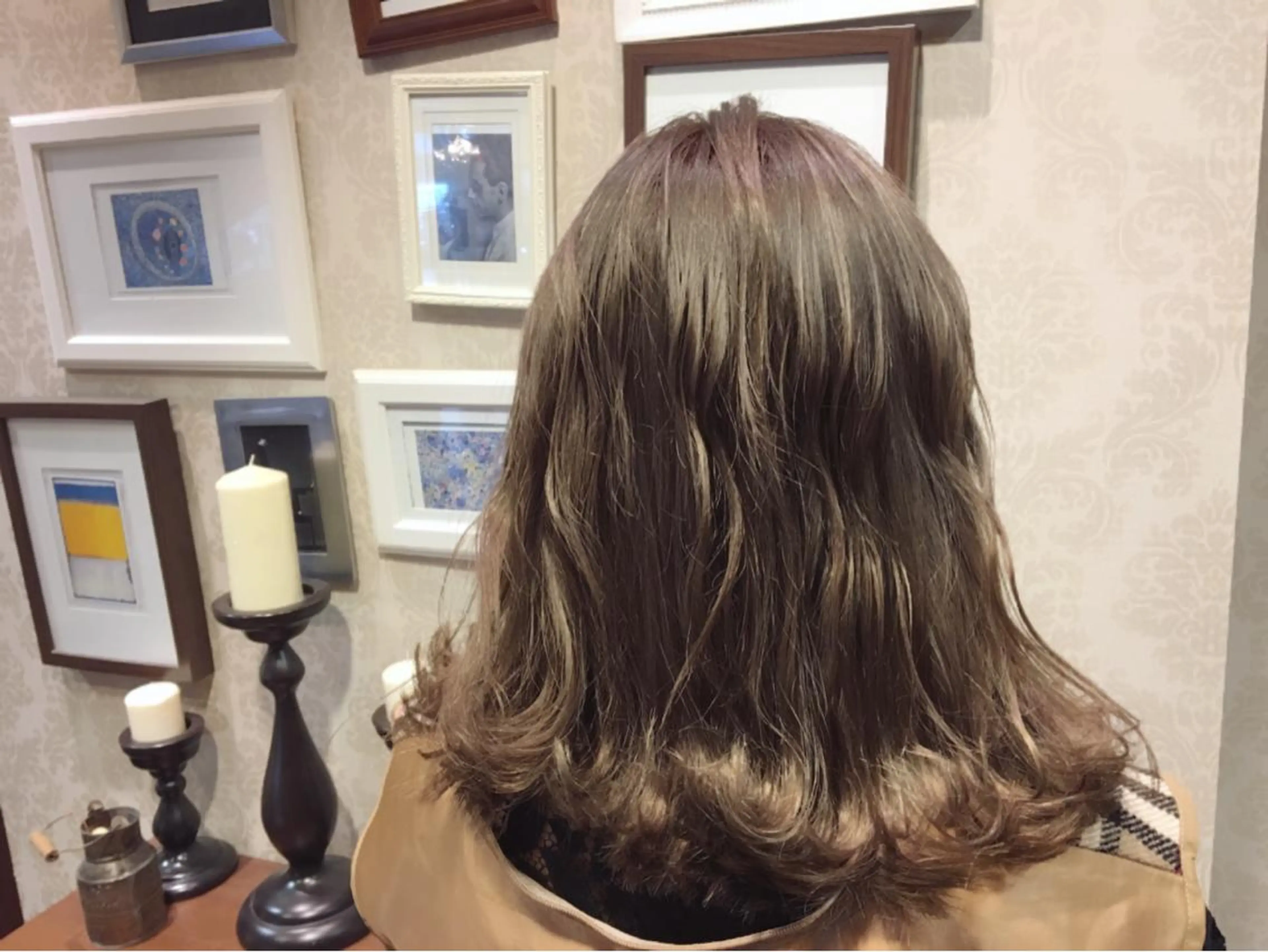 ミディアム カラー パーマ ヘアアレンジ ハイトーンカラー ピンクカラー トリートメント moku所属・【mokuオーナー】 ちはるのヘアスタイル