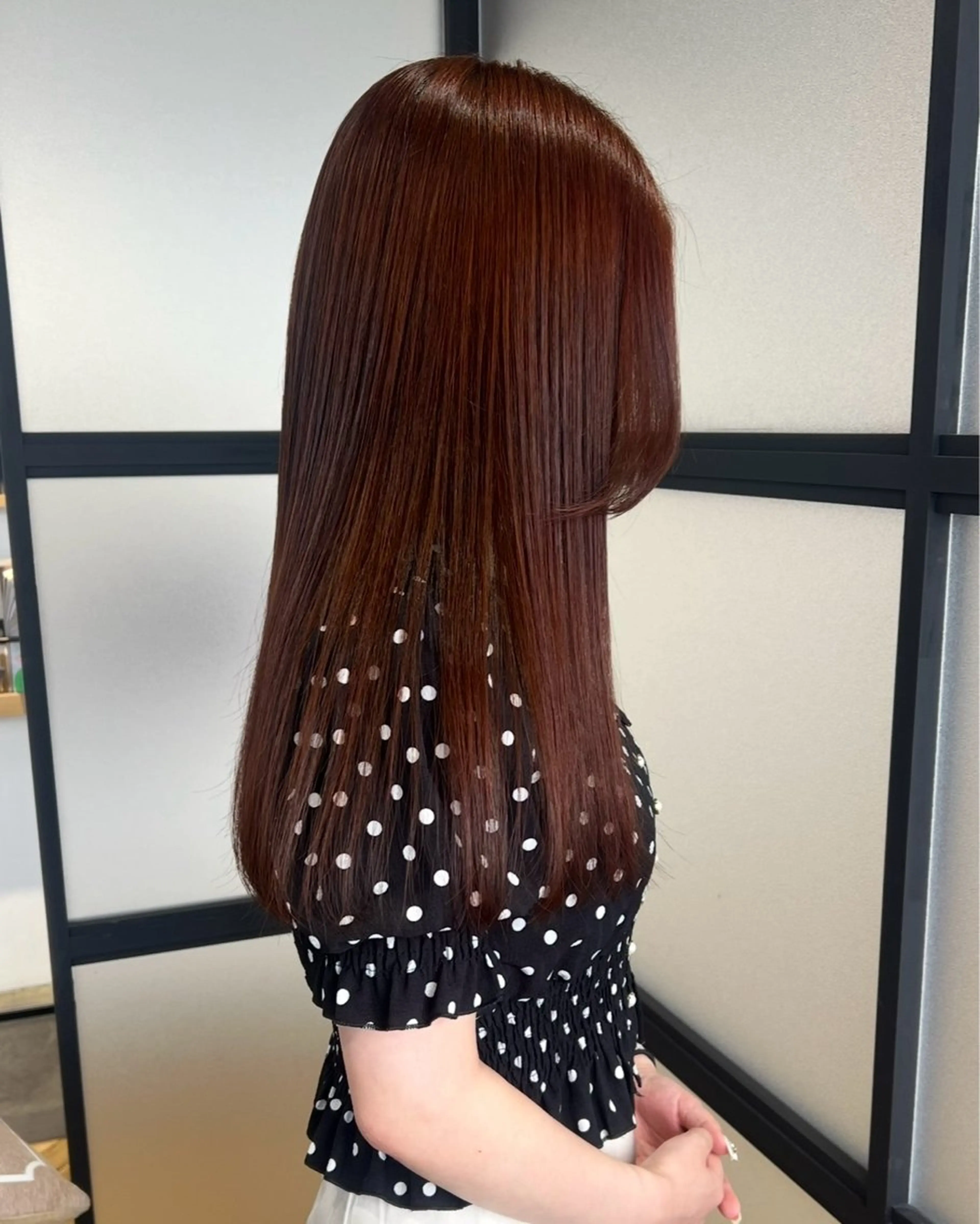 ロング カラー 艶カラー/韓国顔周り 🎀mamiのヘアスタイル