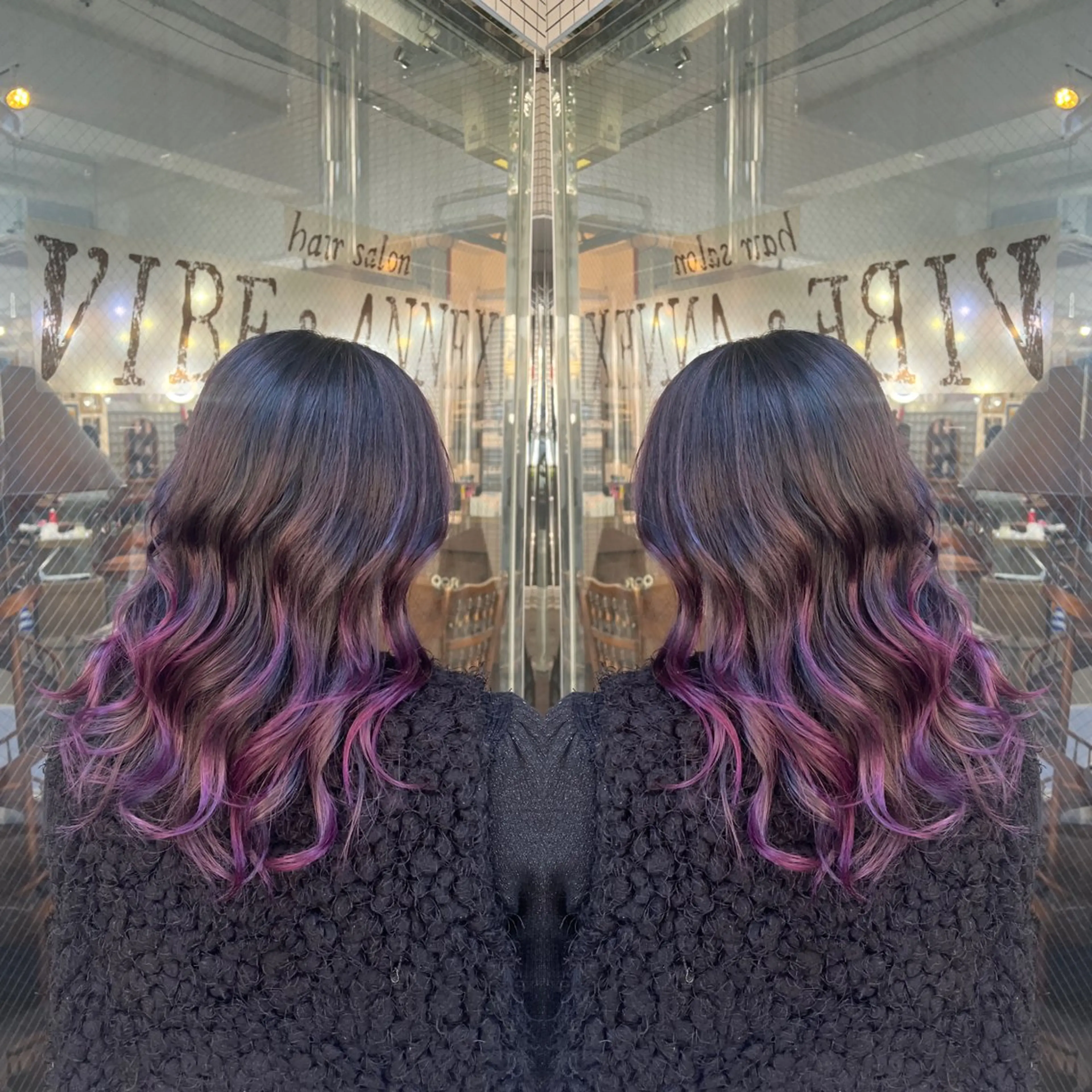 セミロング カラー ヘアカラー トリートメント レイヤー/ボブ/ ミニボブ/AOIのヘアスタイル