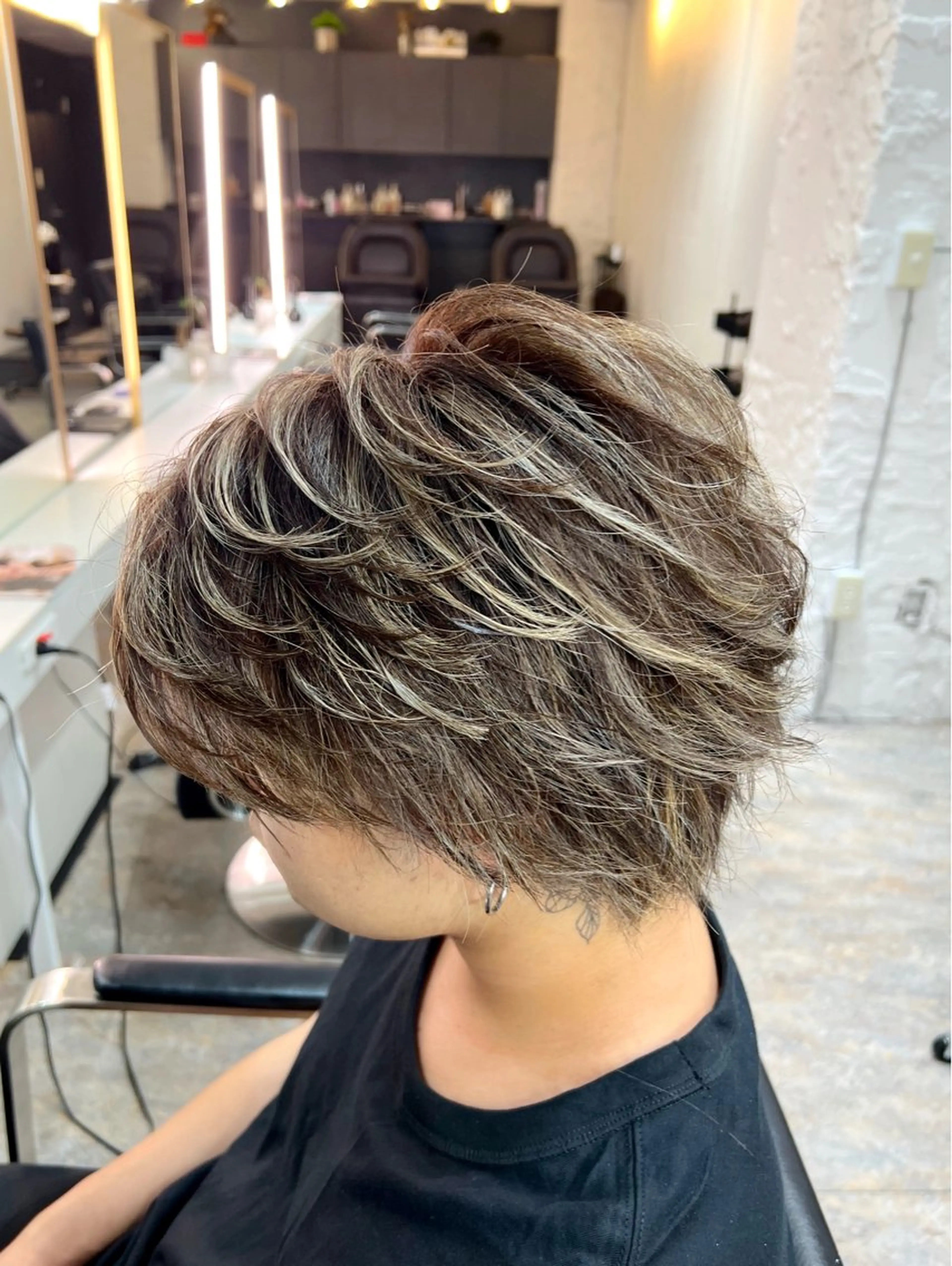 カラー カット ヘアカラー トリートメント ハイライト白髪ぼかし 暖色ゆうき渋谷のヘアスタイル