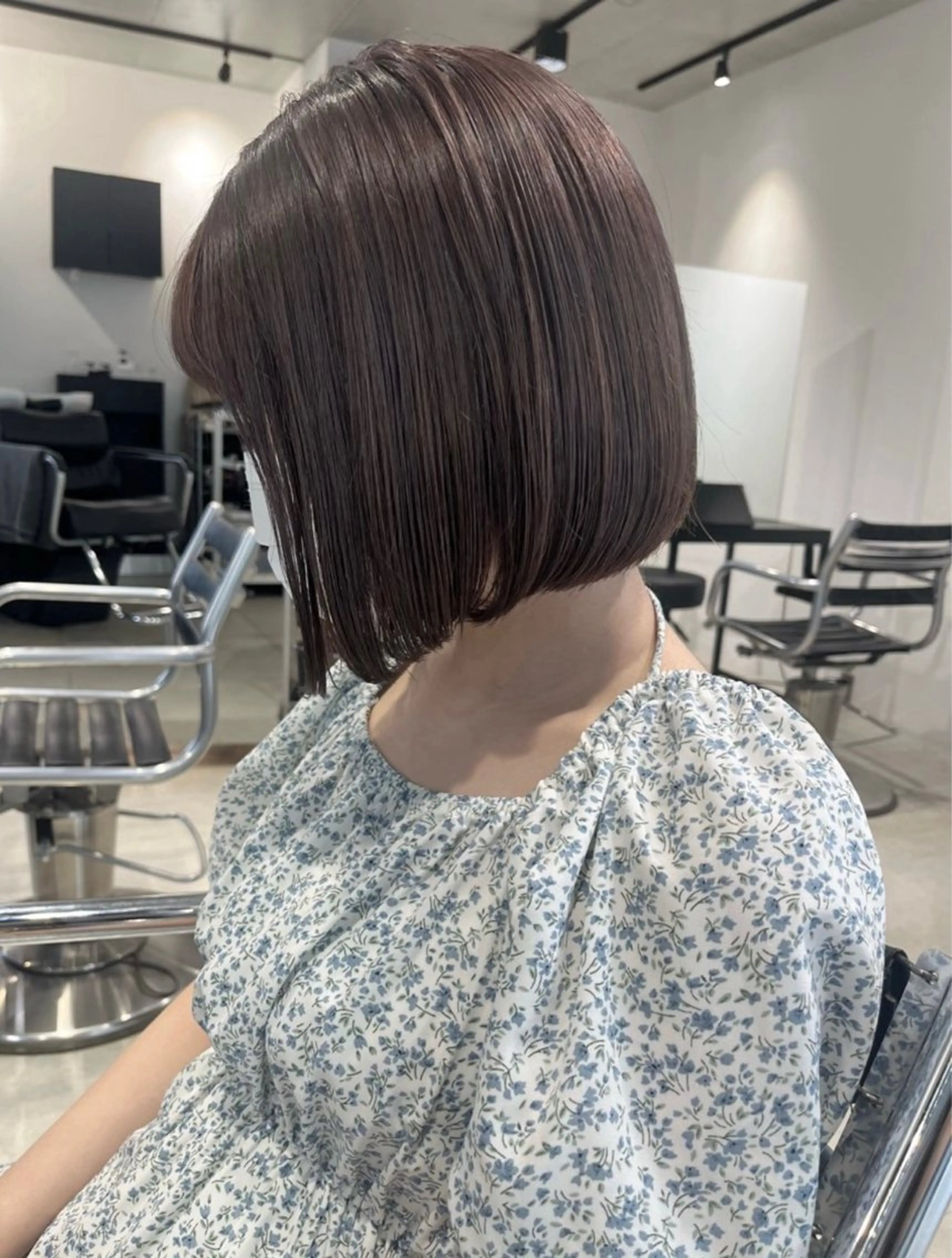 ミディアム カラー パーマ ヘアアレンジ ヘアカラー トリートメント 透明感/オリーブ/ グレージュ/YUKAのヘアスタイル