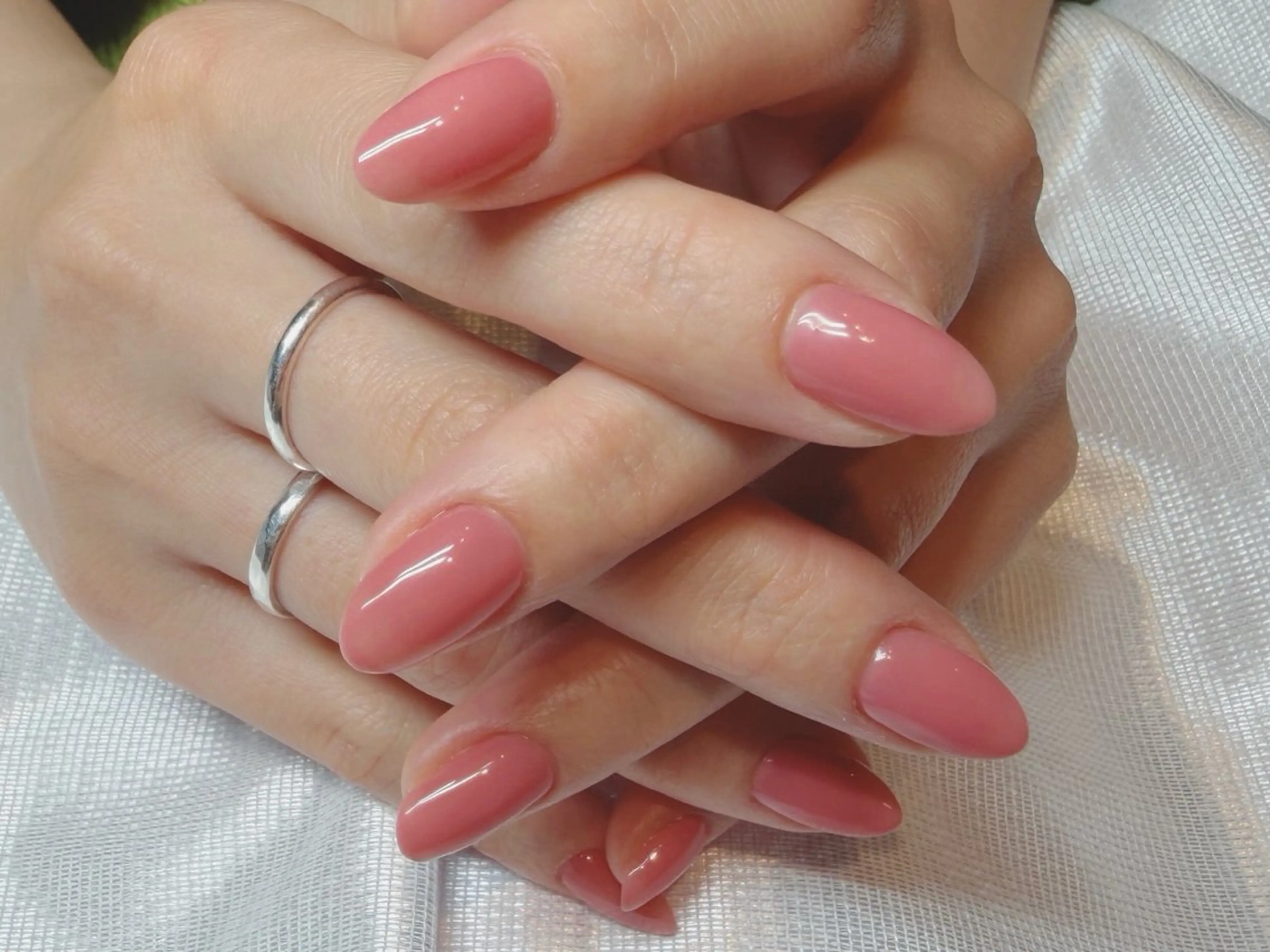 ネイル ワンカラーネイル ピンク 【パラジェル専門店】 Ayakaのネイルデザイン