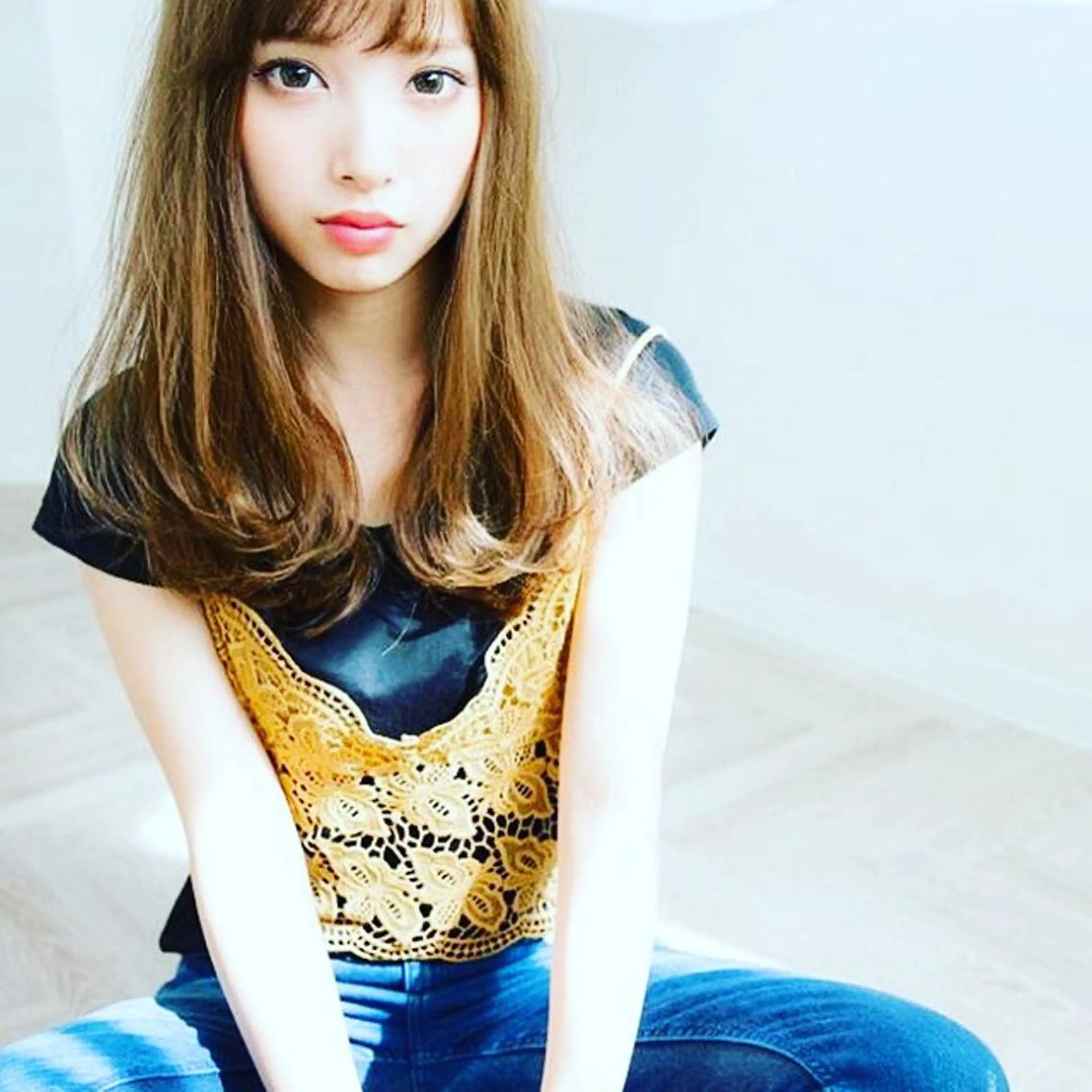 カラー カット ヘアカラー トリートメント 中原 梨沙のヘアスタイル