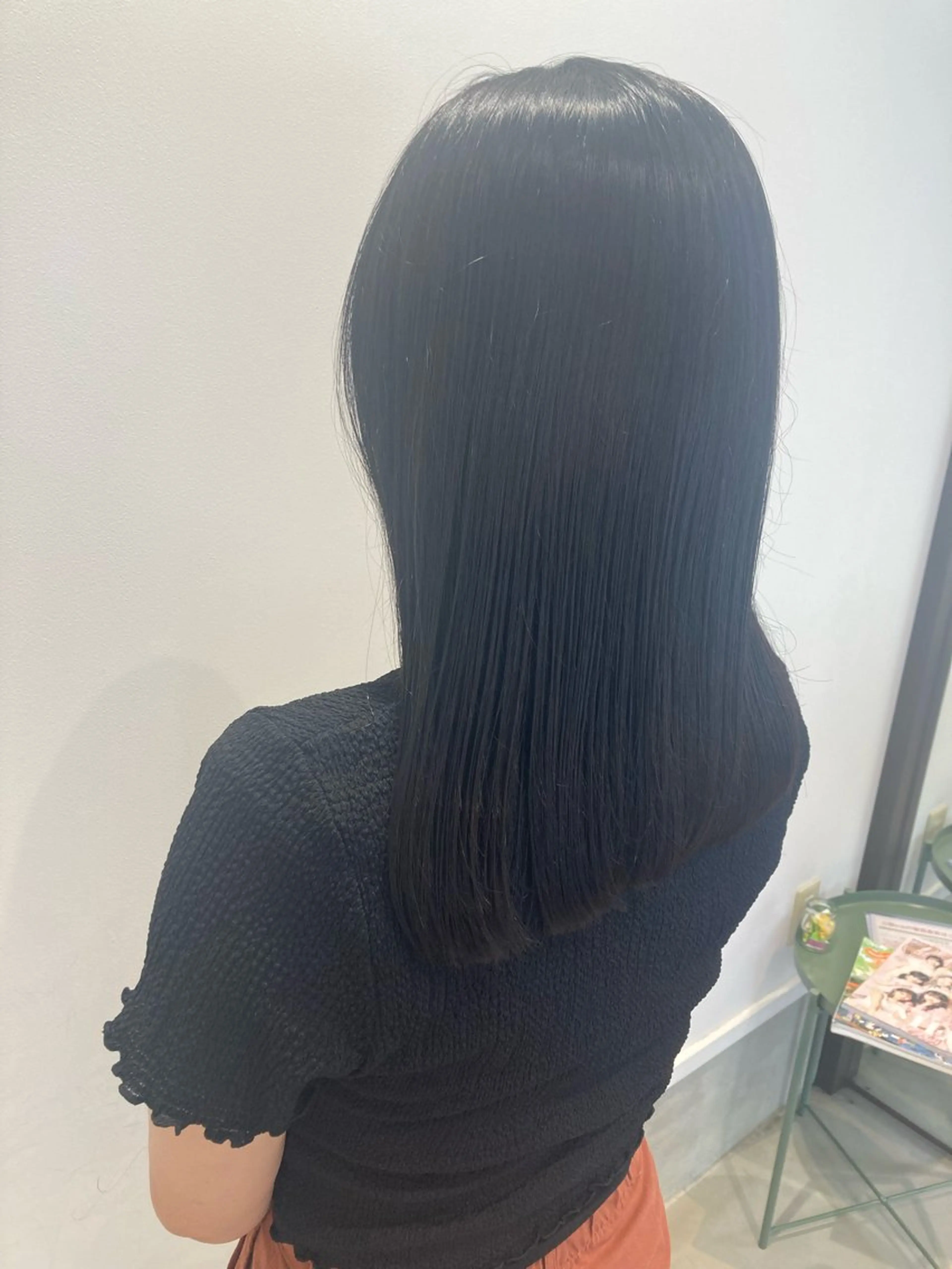 ロング カット 縮毛矯正 折本 沙織のヘアスタイル