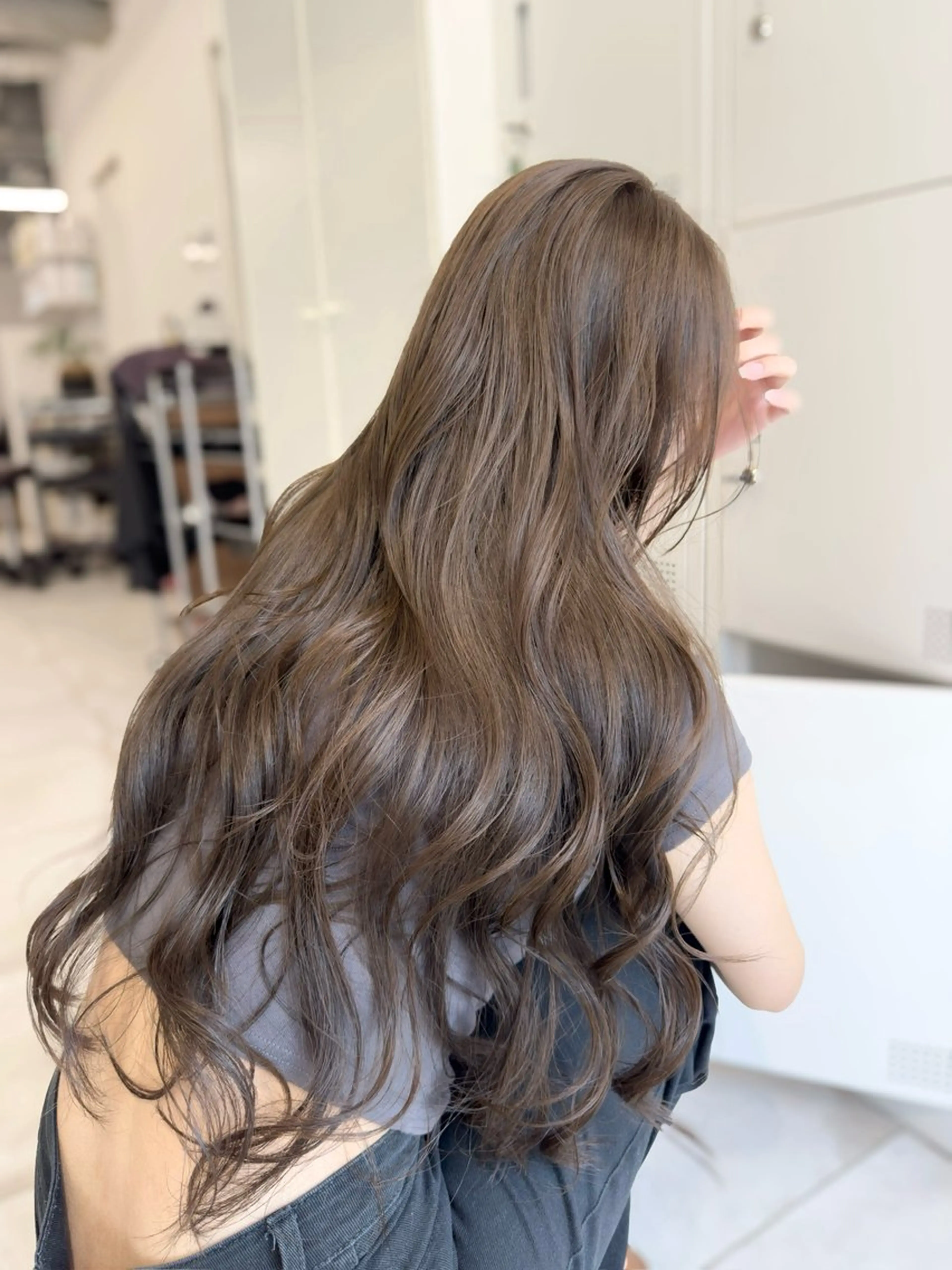 ⭐️ミニモ限定価格⭐️ブリーチなしダブルカラー＋プレミアム3stepトリートメント(ロング料金あり⚠️)の写真