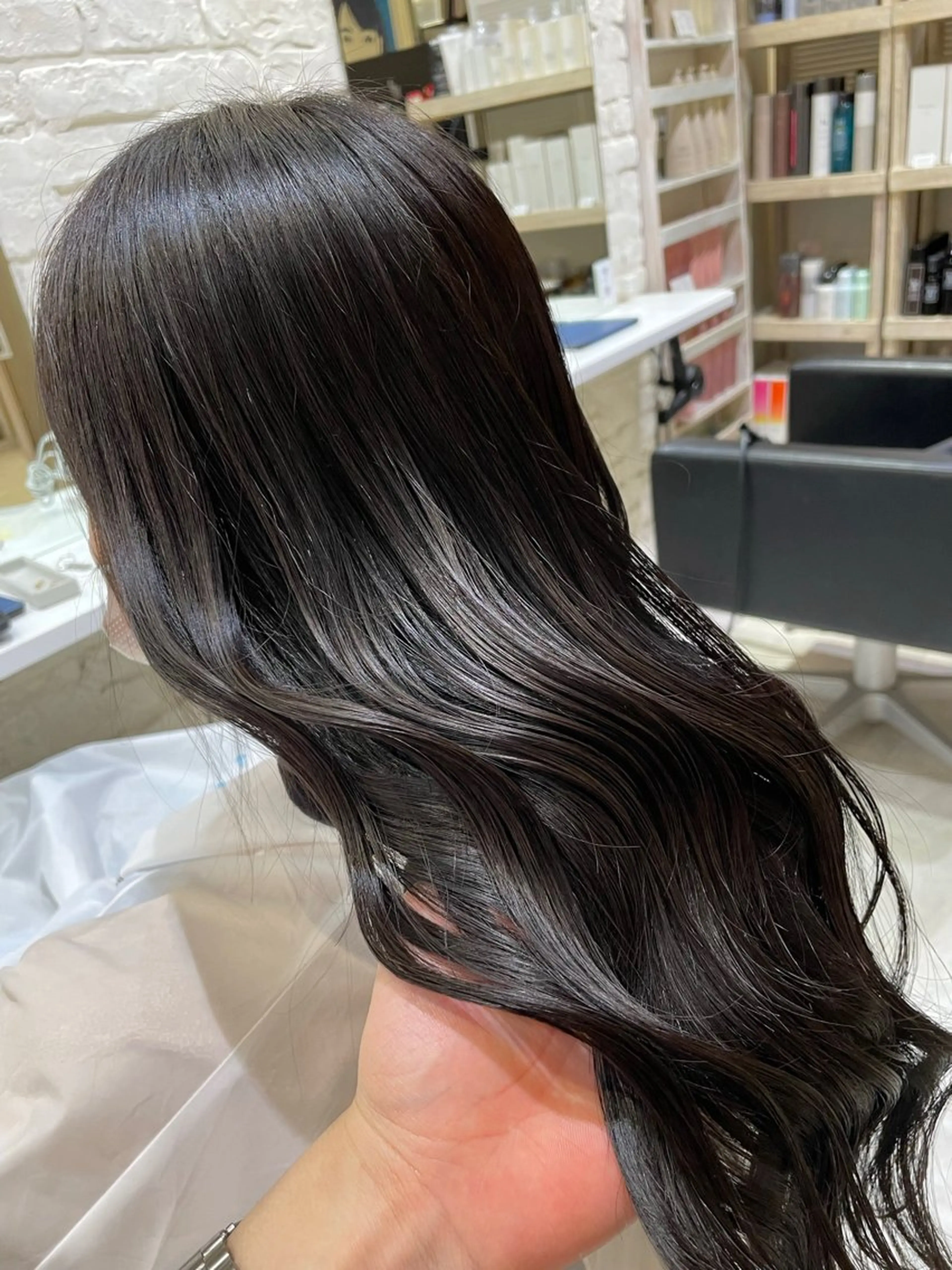 ミディアム カラー 【ボブ/縮毛矯正 /髪質改善】motoのヘアスタイル