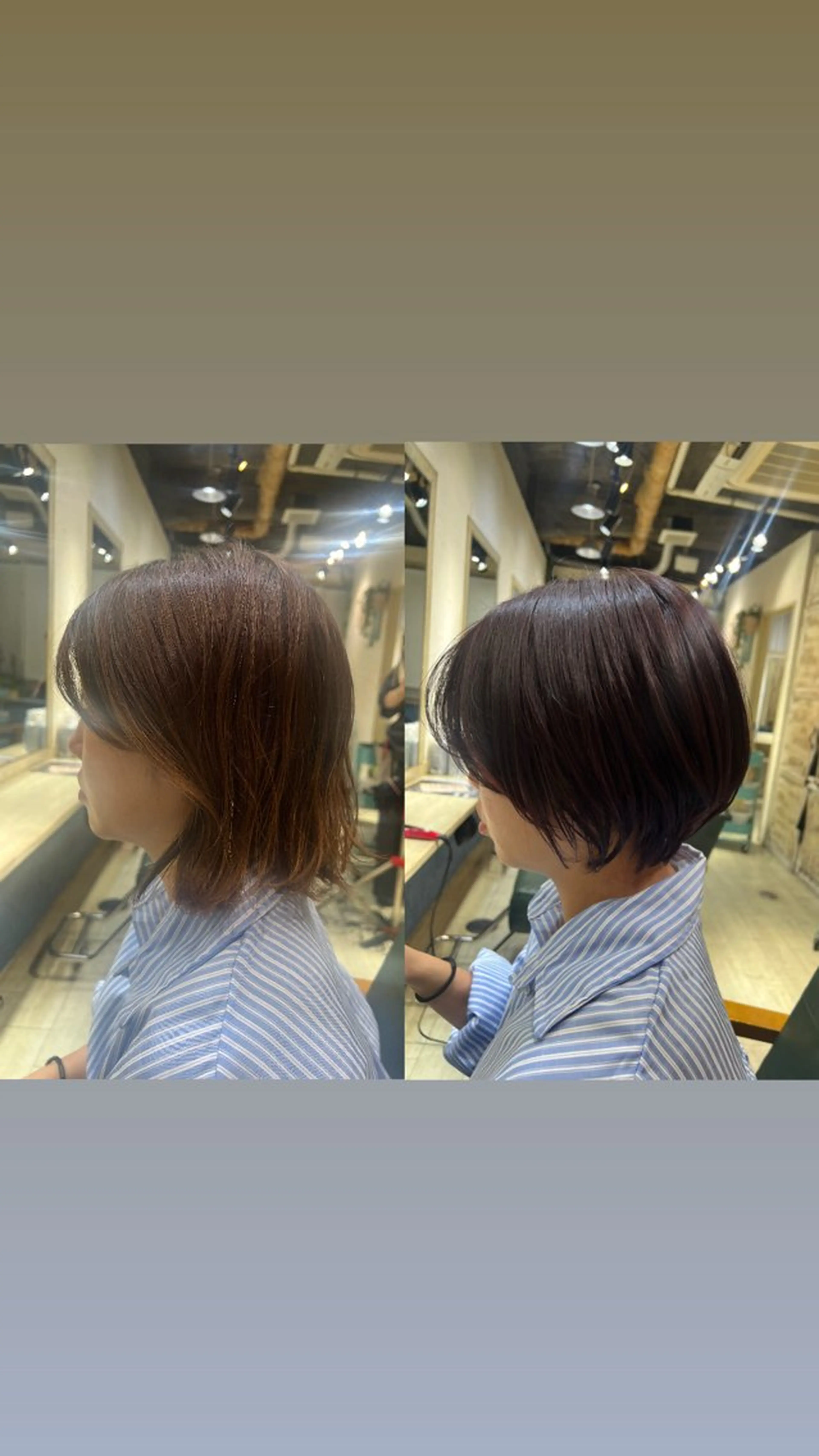 ショート カラー ブラウンカラー レッドカラー レッドブラウン 学生 ショートヘア たけかわ みずきのヘアスタイル