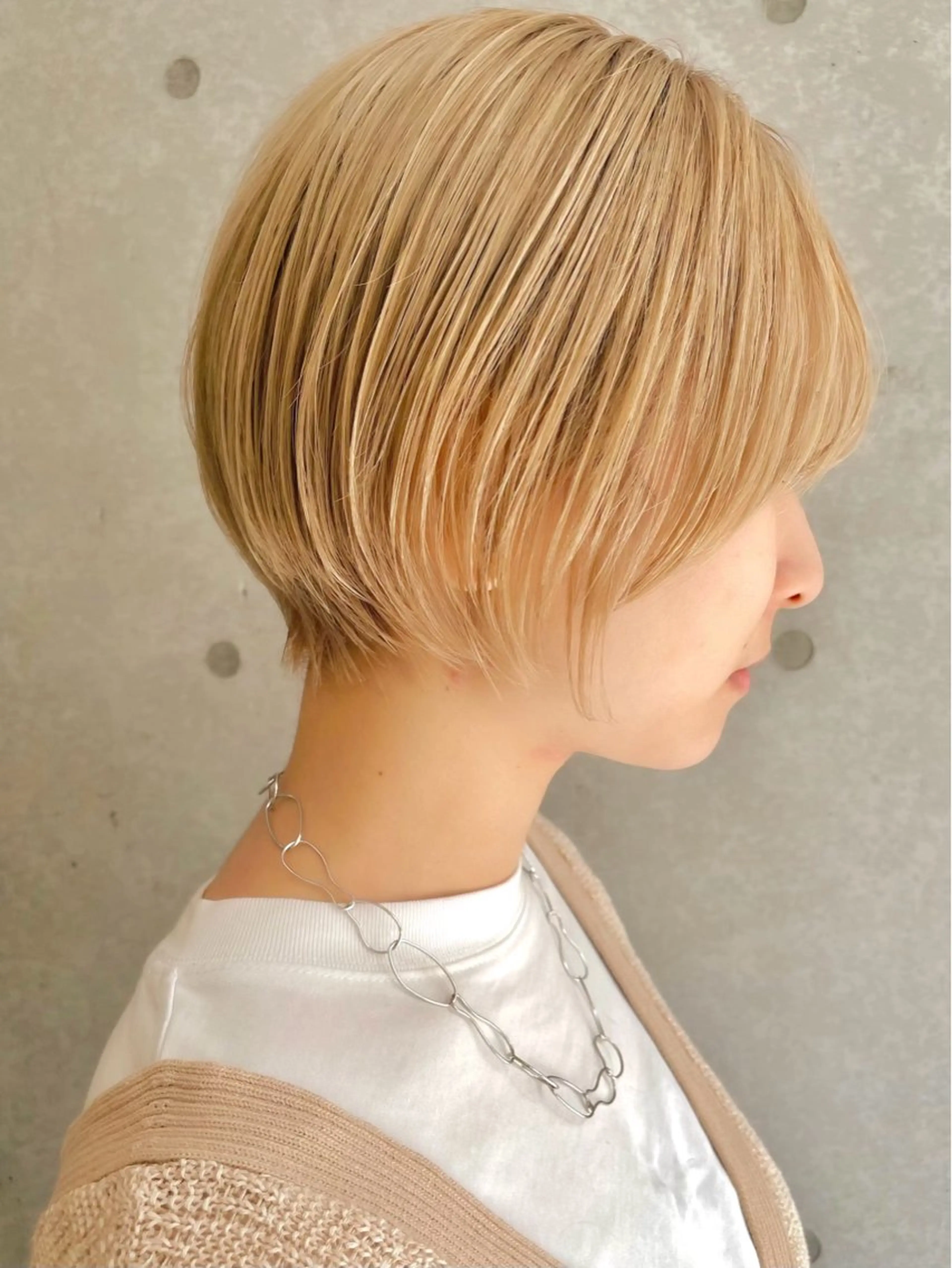 ショート カラー 暖色/くびれヘア/ Misakiのヘアスタイル