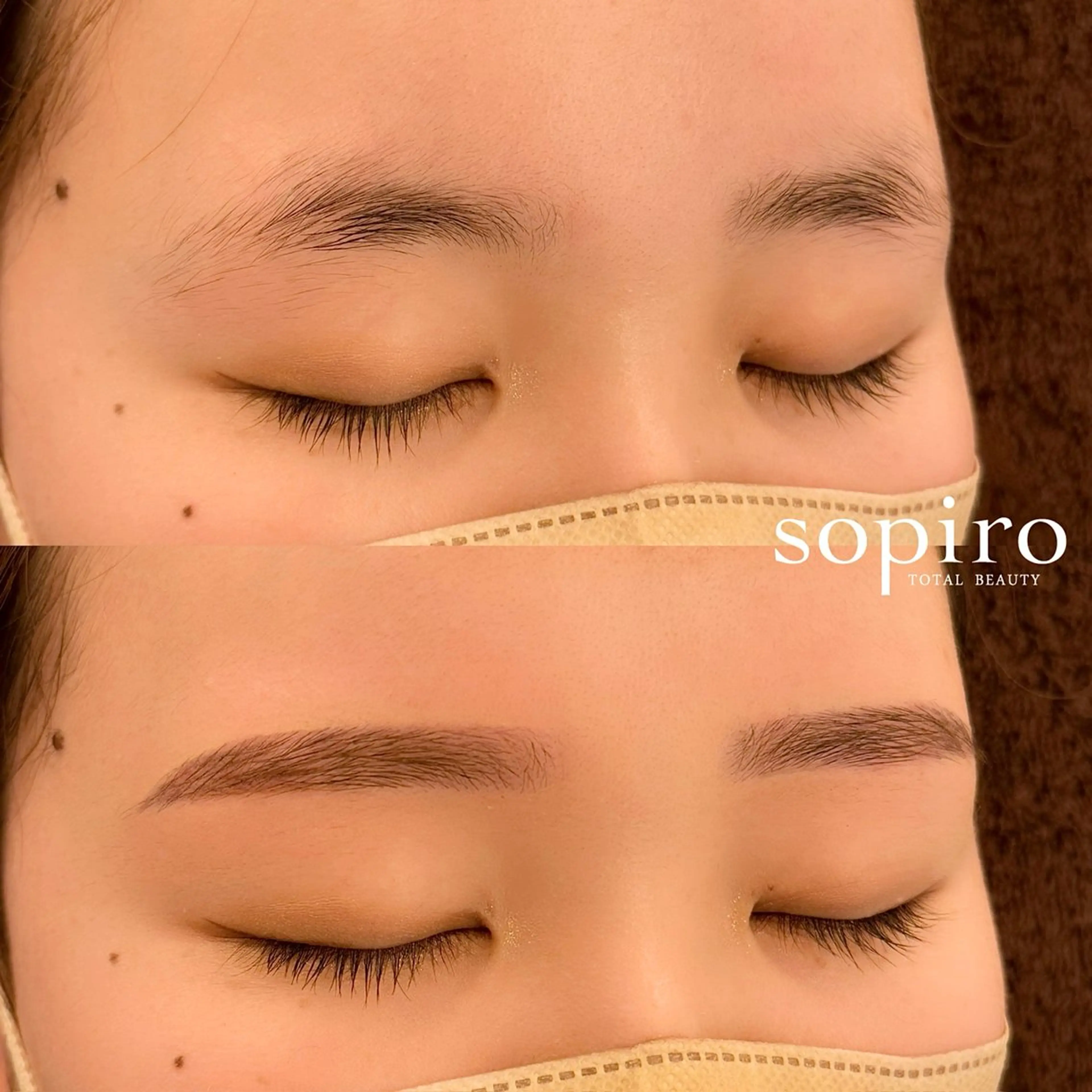 アイブロウ ワックス脱毛 眉カット sopiro_ yuuのマツエク・マツパデザイン