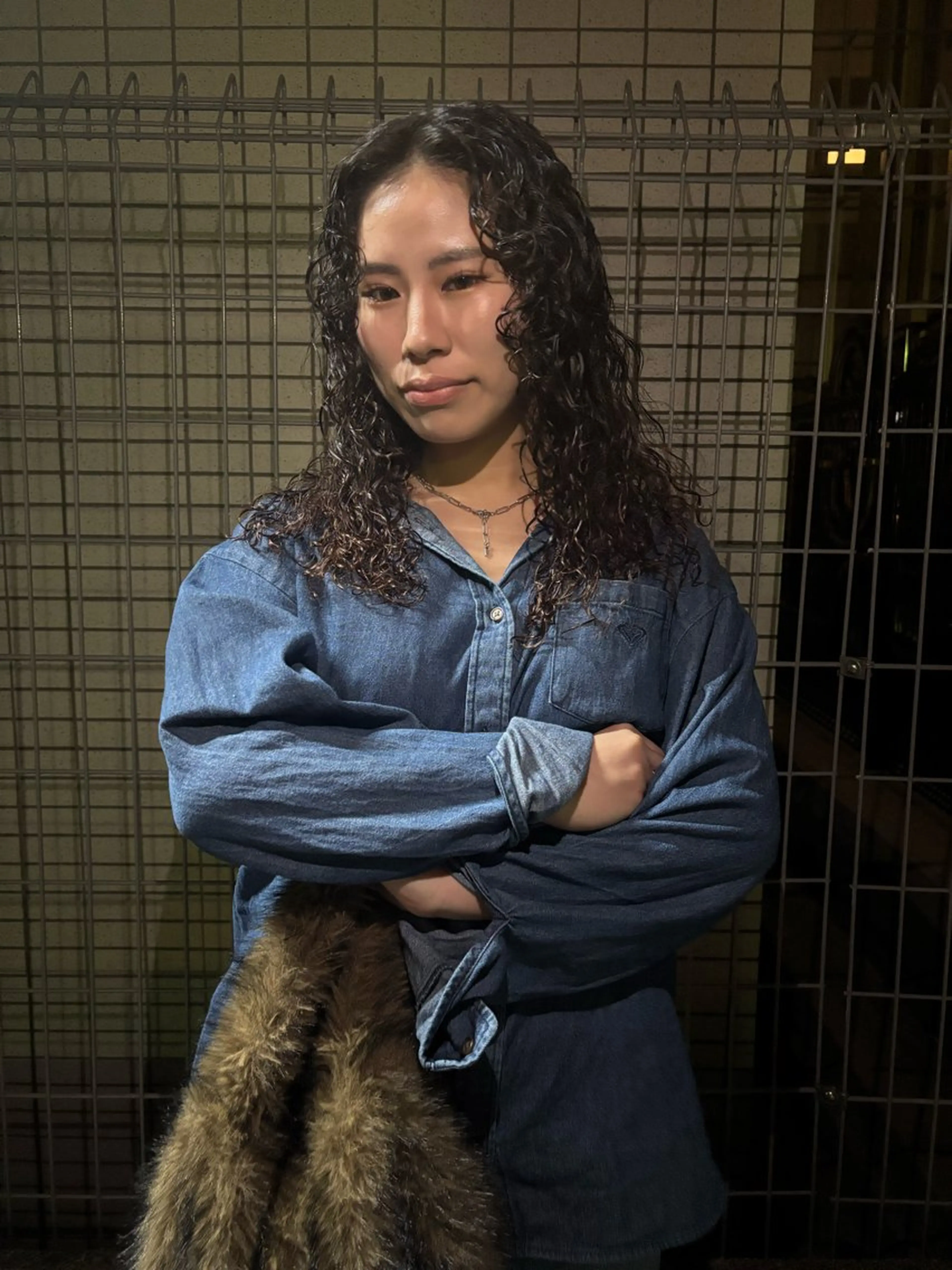 ロング カット パーマ saru所属・大西 柚羽のヘアスタイル