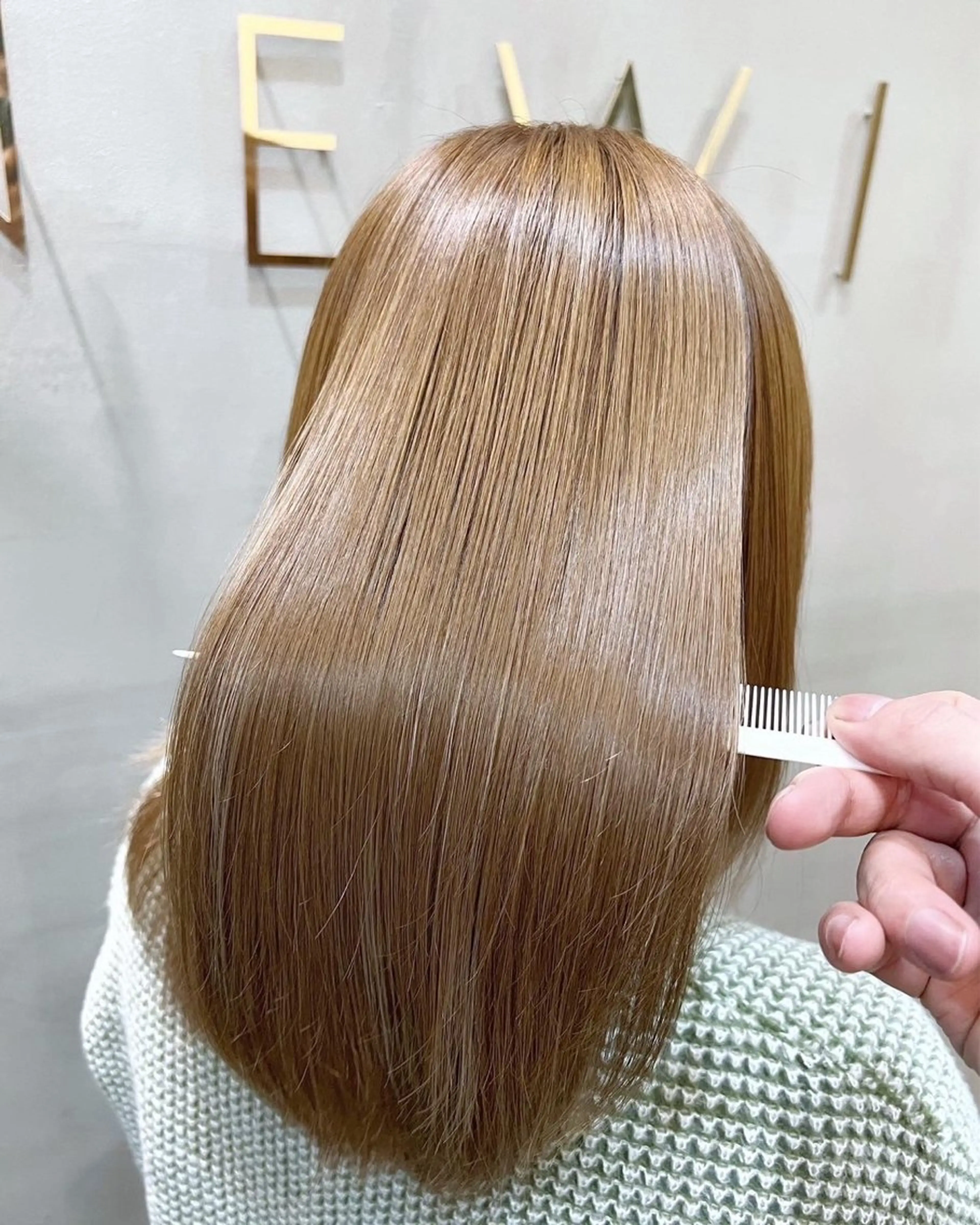 ロング カット ヘアカラー トリートメント RUI⚪️艶髪 ⚪️髪質改善のヘアスタイル