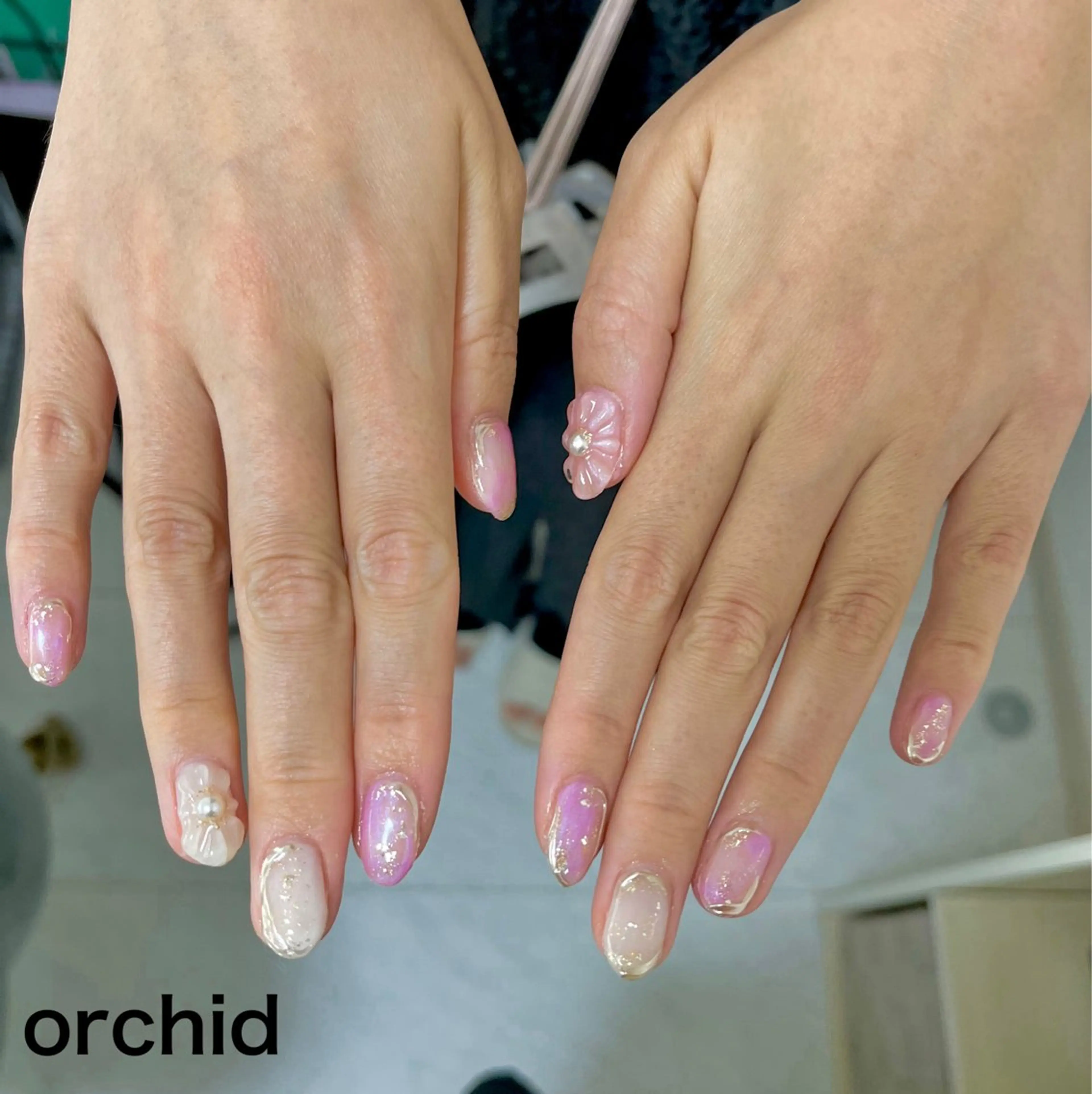ネイル orchid ♡オーキッドのネイルデザイン