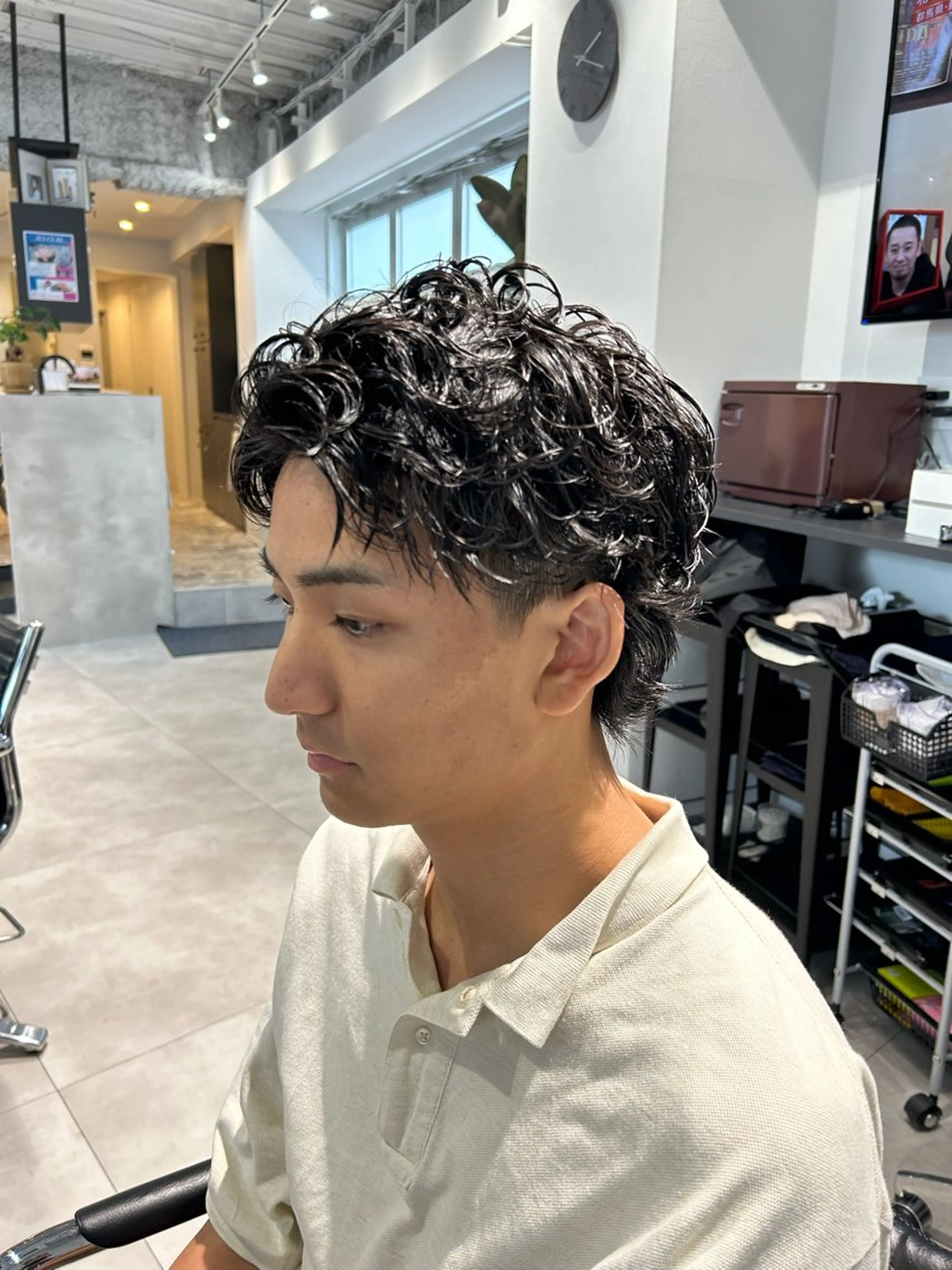 ショート カット パーマ メンズパーマ/メンズ カット/伊藤 げんのヘアスタイル