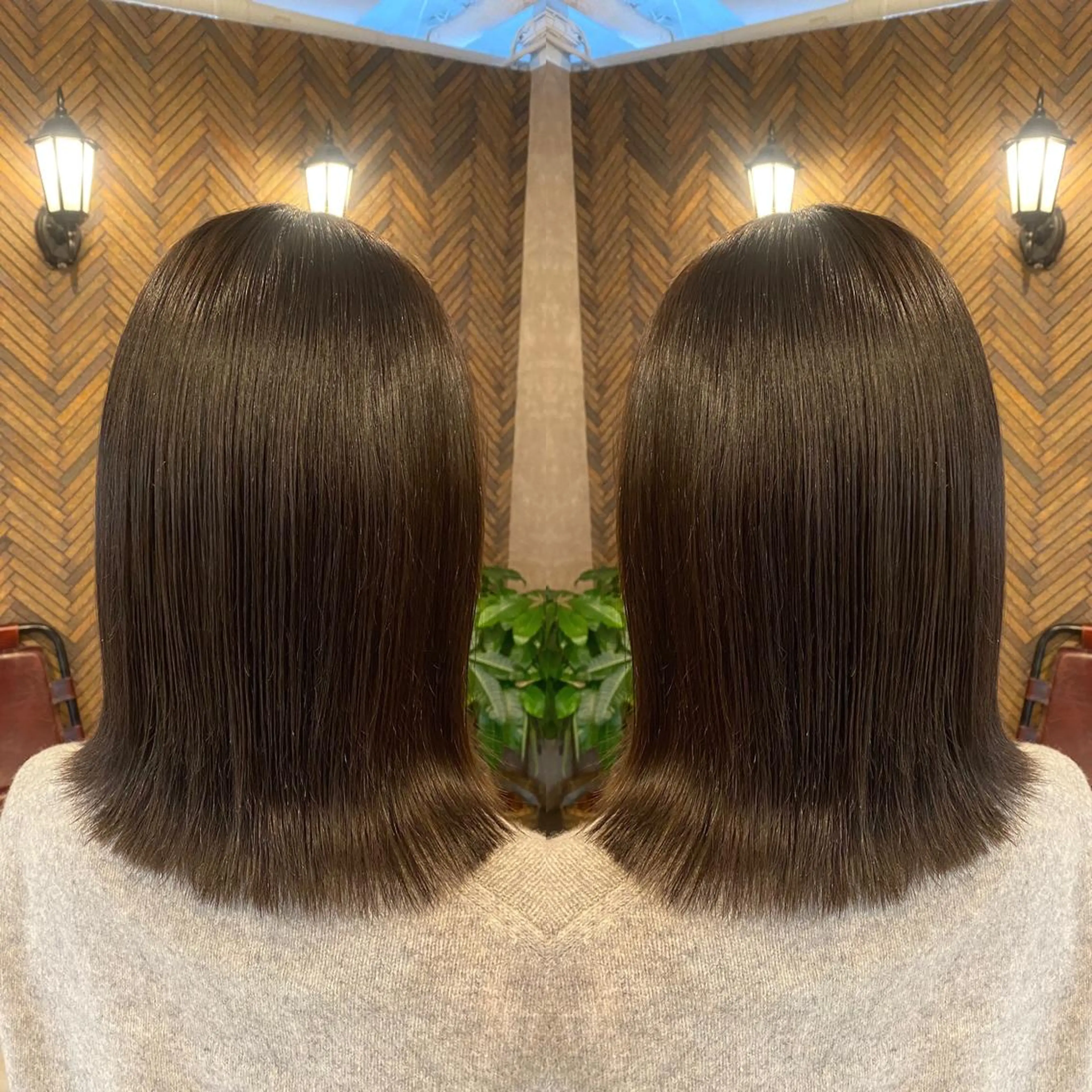 ミディアム カラー カット トリートメント tocca 💜石田愛結💜のヘアスタイル