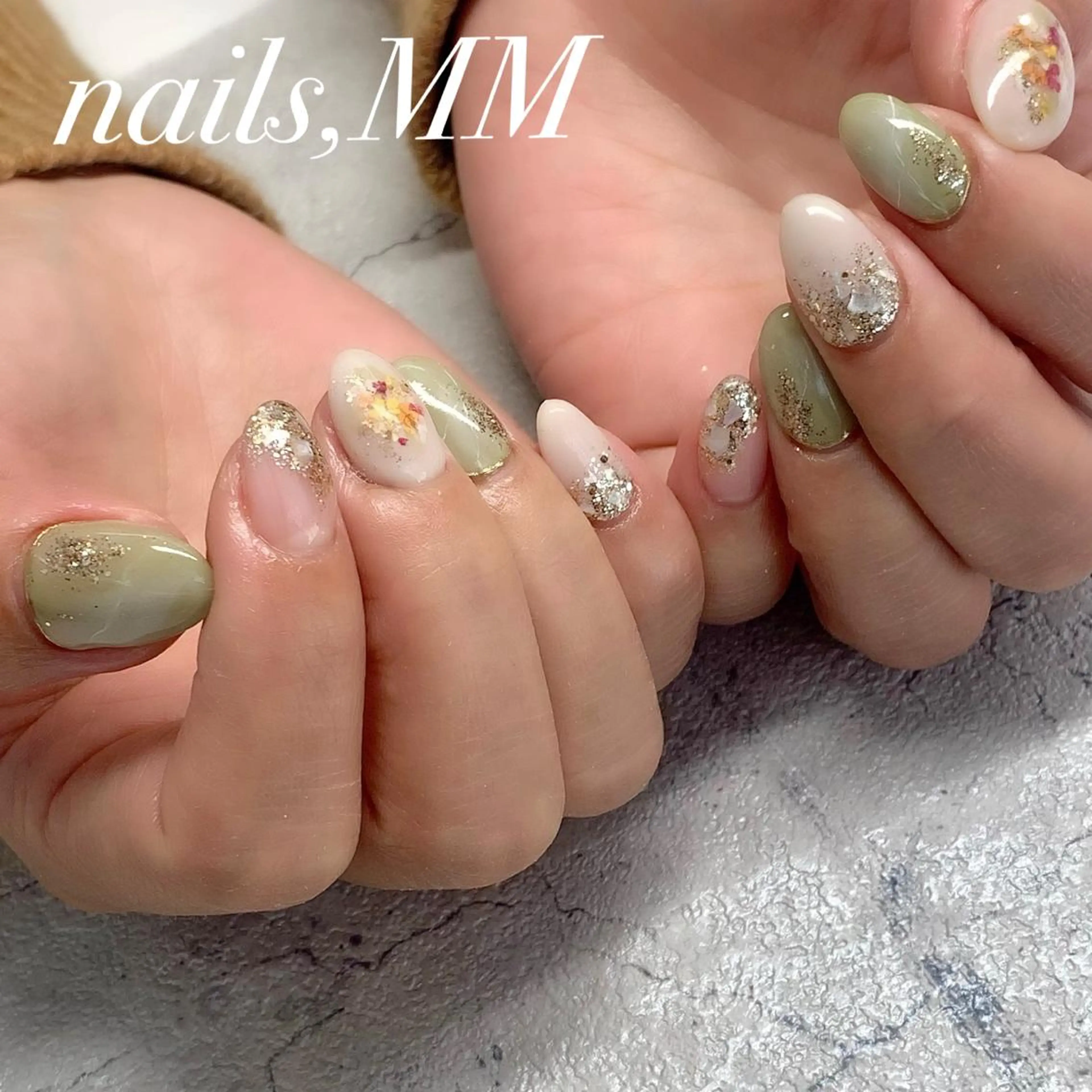 ネイル 春ネイル ハンドネイル nailsalon MMのネイルデザイン