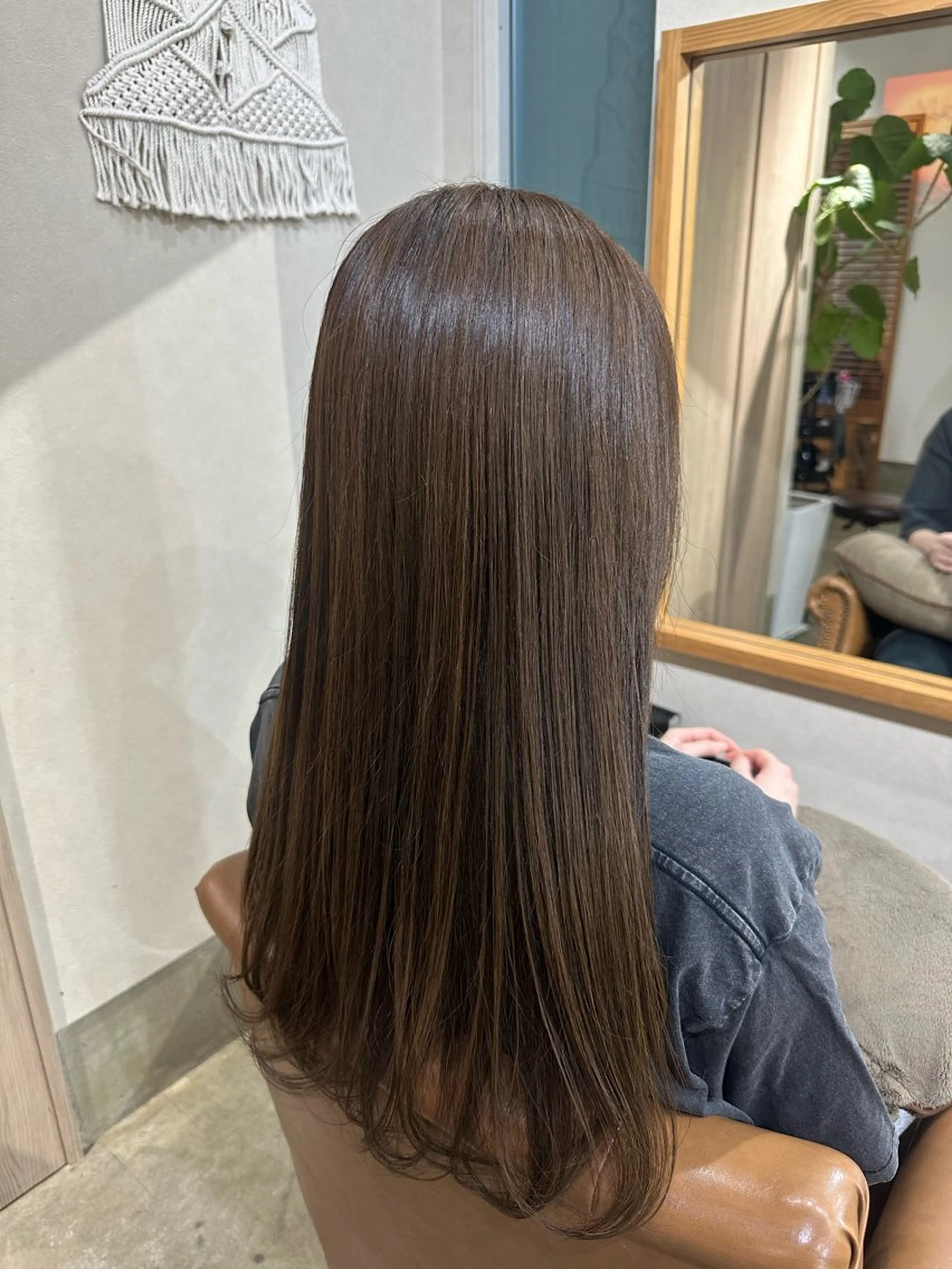 ロング ヘアカラー 大石 楓のヘアスタイル