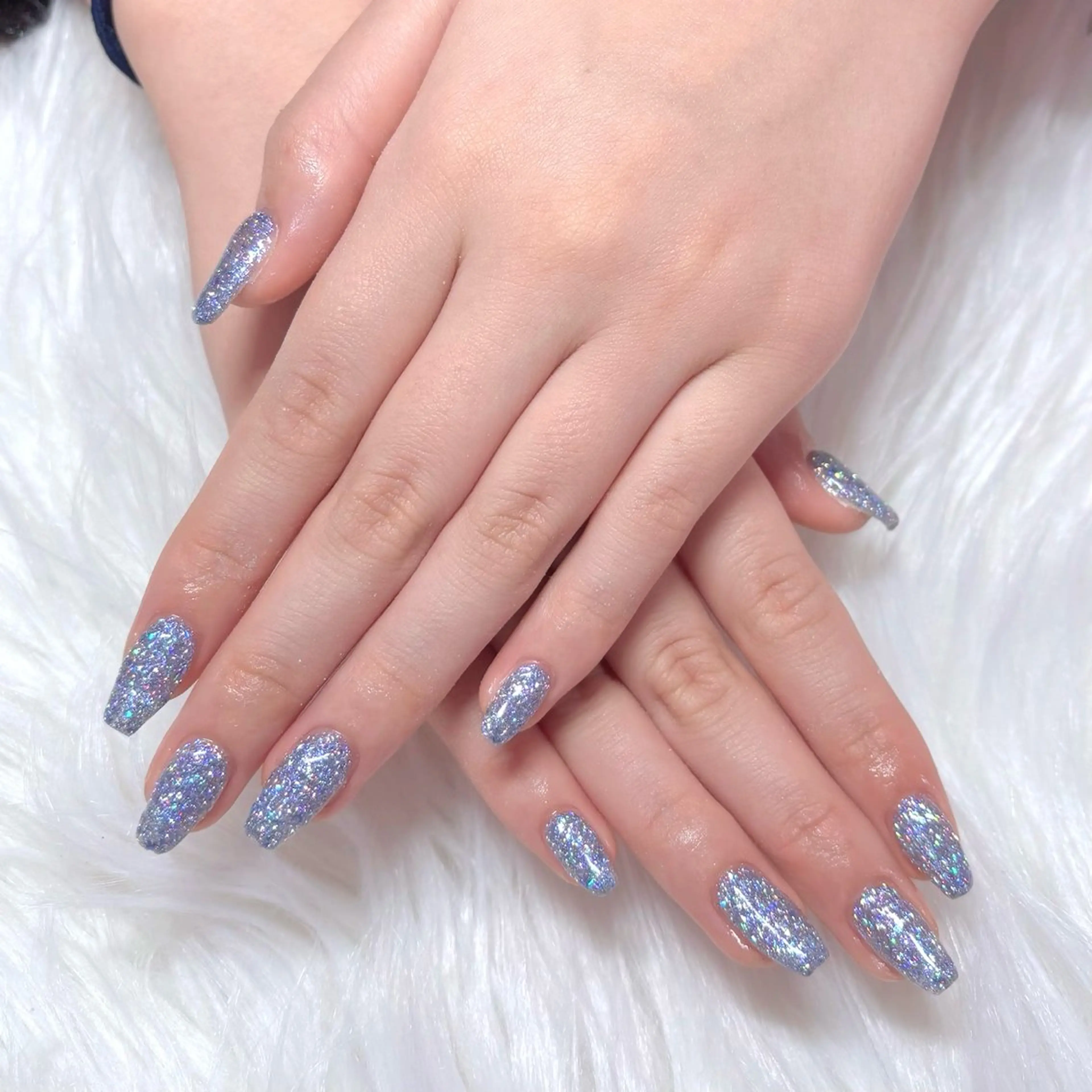 ネイル ジェルネイル キラキラネイル ラメ(グリッター) ワンカラーネイル パラジェル ハンドネイル Noix nailのネイルデザイン