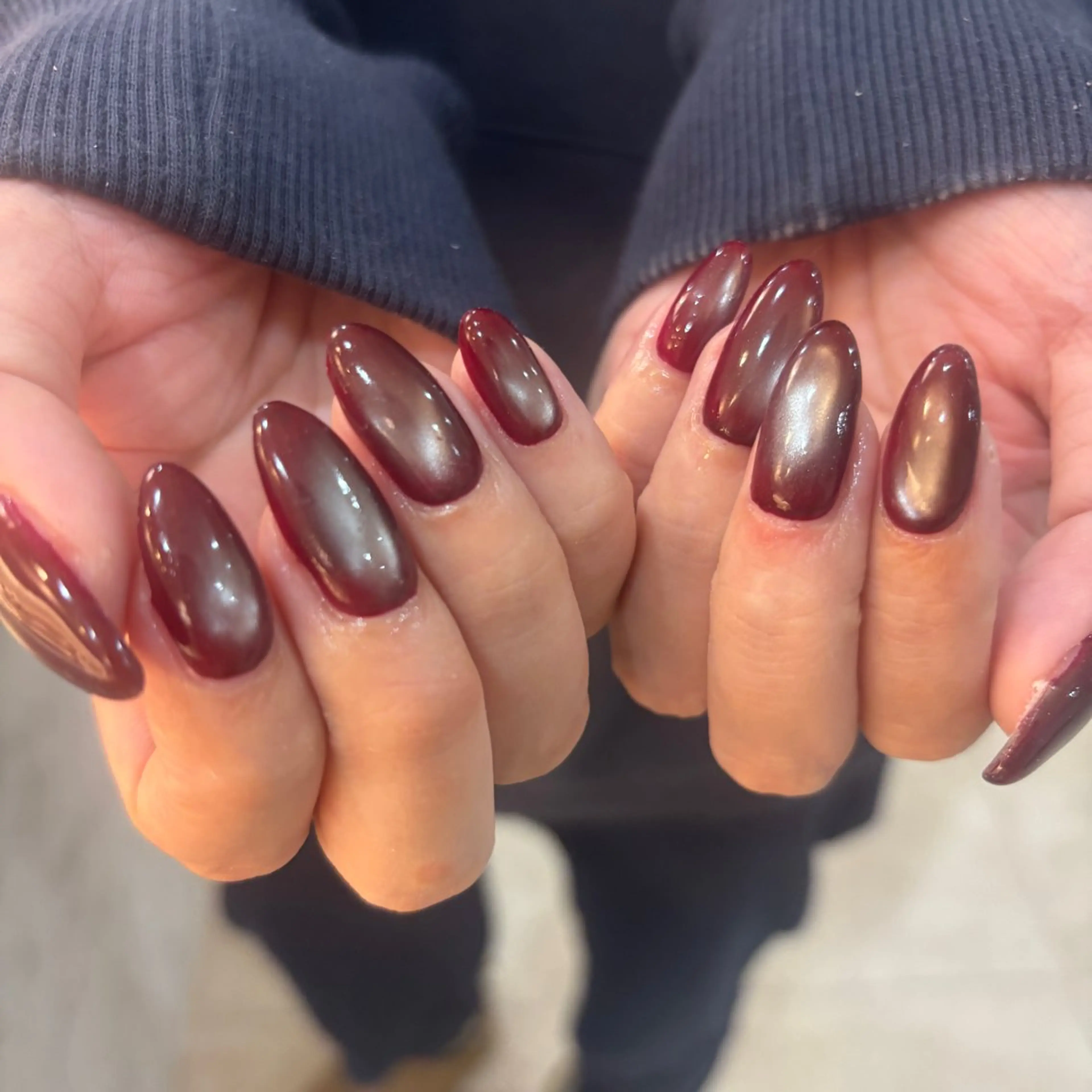 ネイル ハンドネイル フットネイル ゆびノさき茨木店 ニュアンス/アートのネイルデザイン