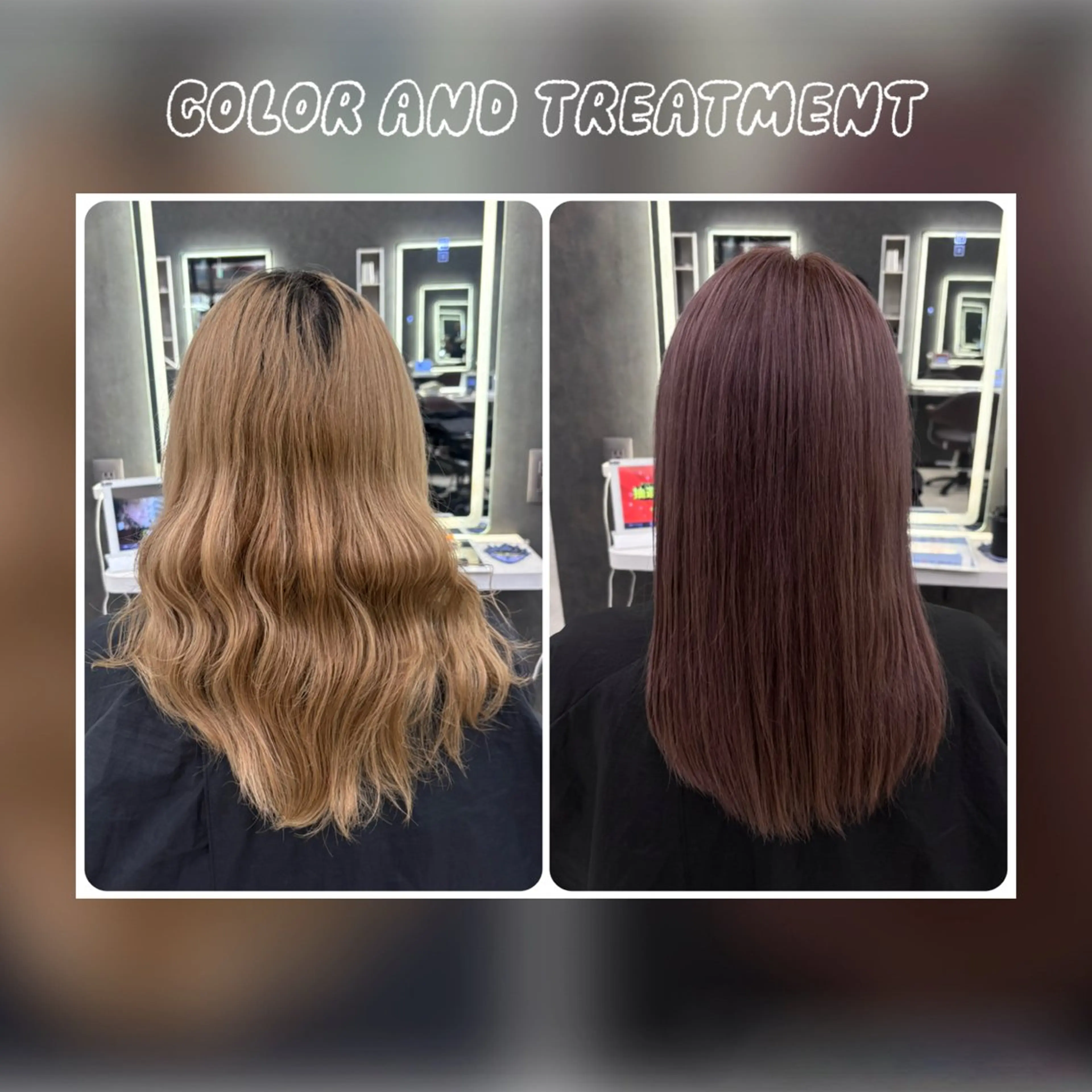 ミディアム 髪質改善 トリートメント ヘアカラー 問屋町/Lia💎 大下 真依のヘアスタイル