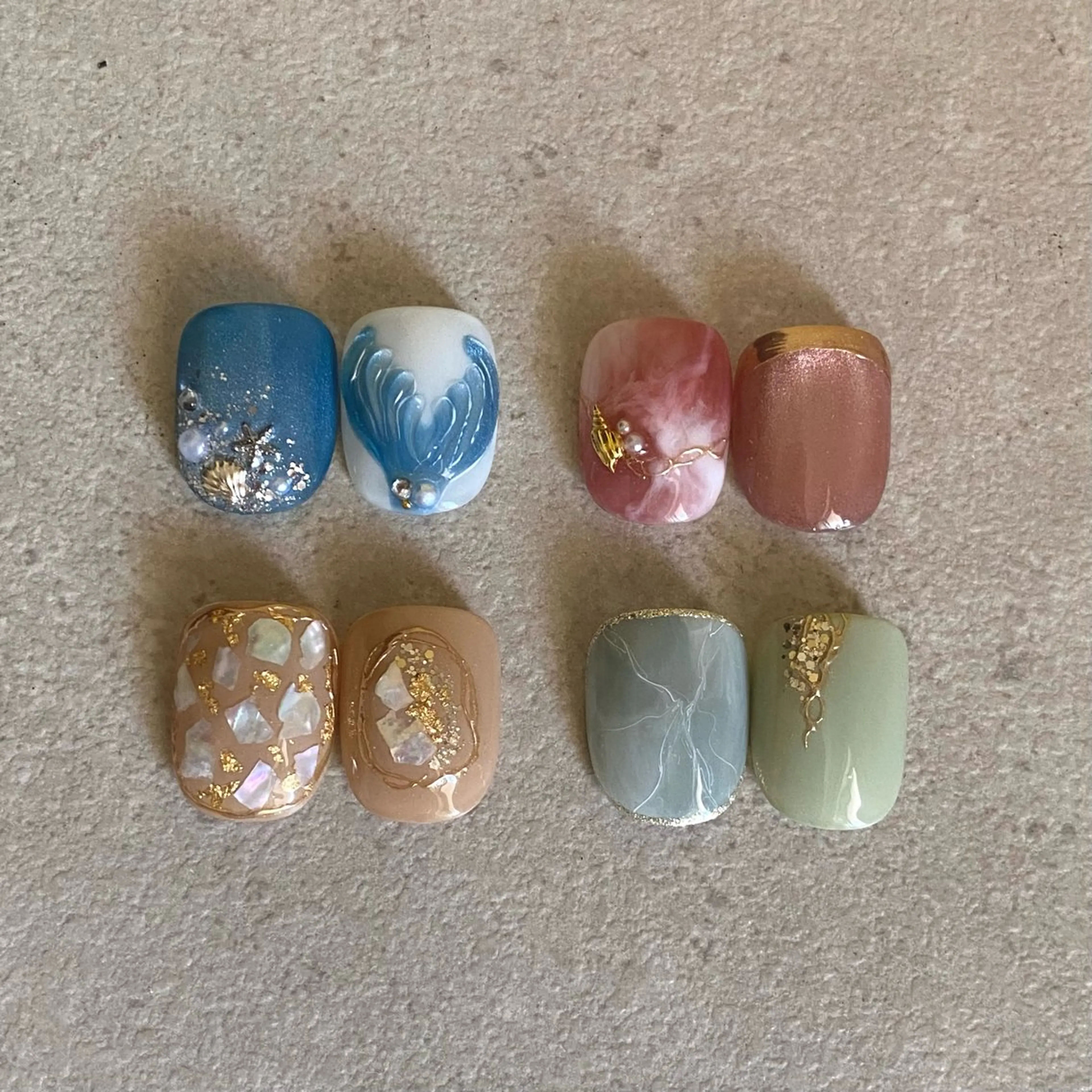 ネイル フットネイル フットネイル soleil所属・舞鶴 奈々美のネイルデザイン