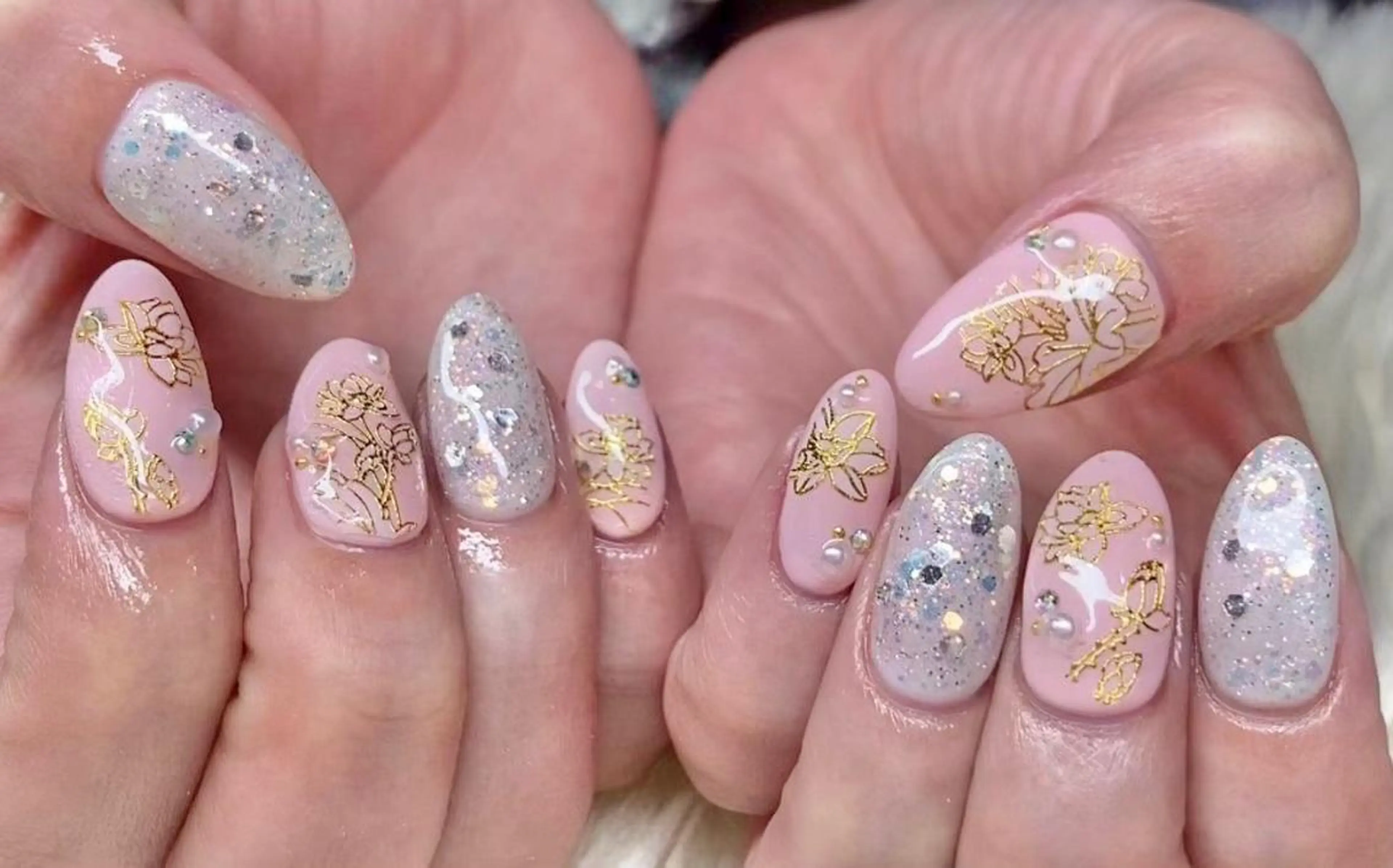 ネイル 長さ出し ジェルネイル 韓国ネイル マグネットネイル 持ち込み ハンドネイル Nail&eye Belire 新宿のネイルデザイン