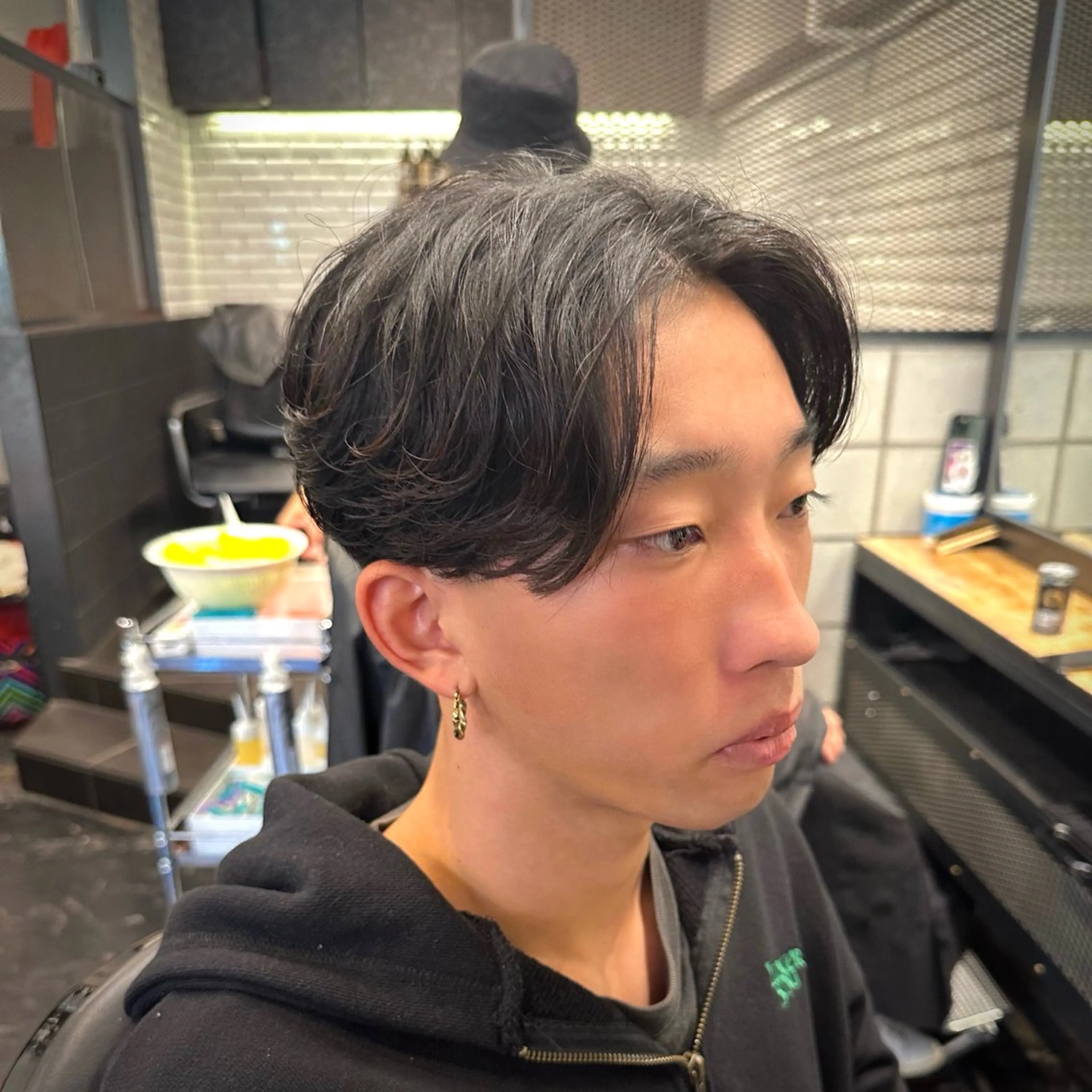 ショート パーマ メンズ メンズパーマ ニュアンスパーマ カット パーマ トリートメント ツイスパ/メンズ パーマ/歩夢のヘアスタイル