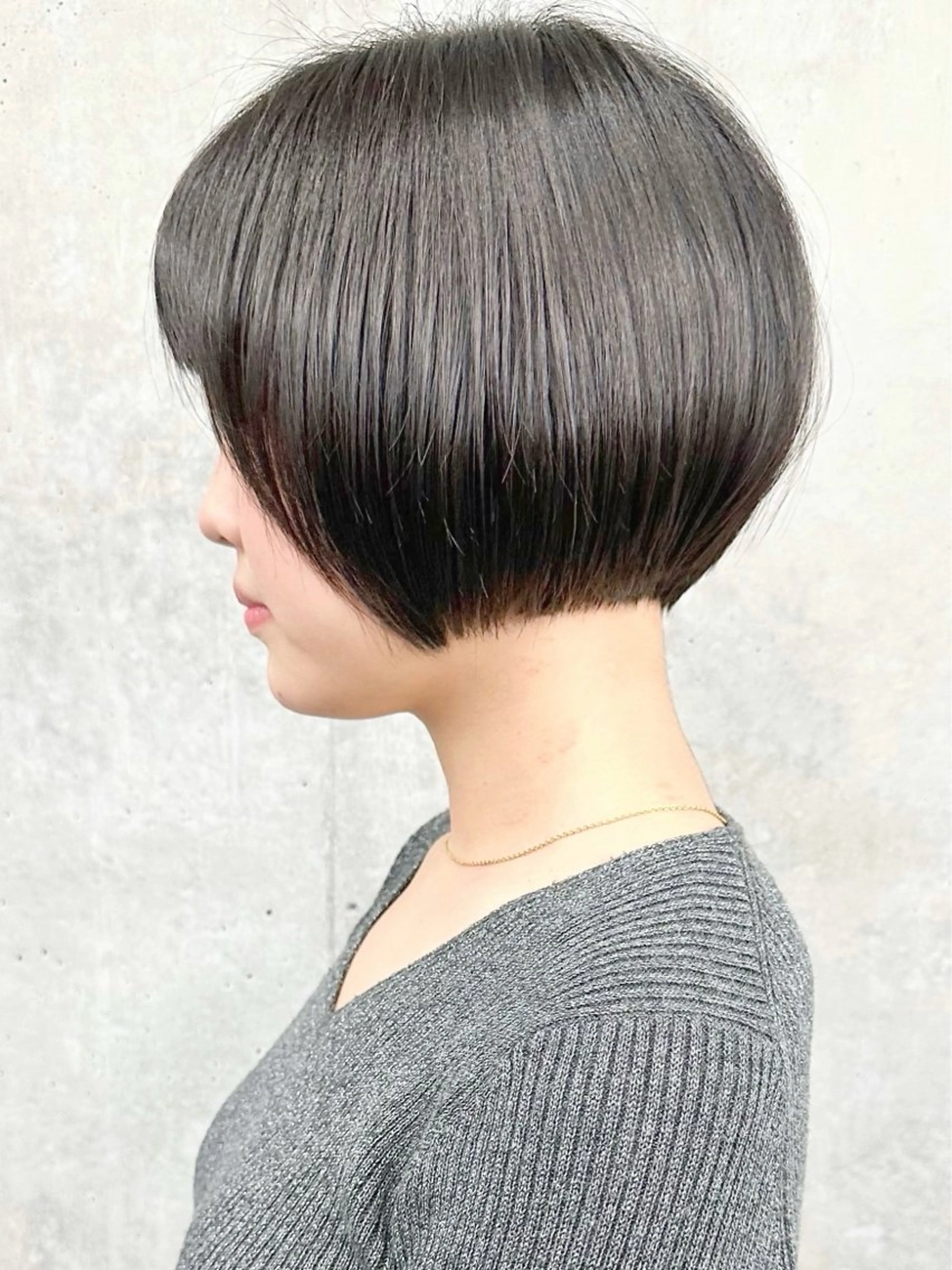 ミディアム 小顔ボブ/お悩み解決 /ボブパーマ/とういのヘアスタイル