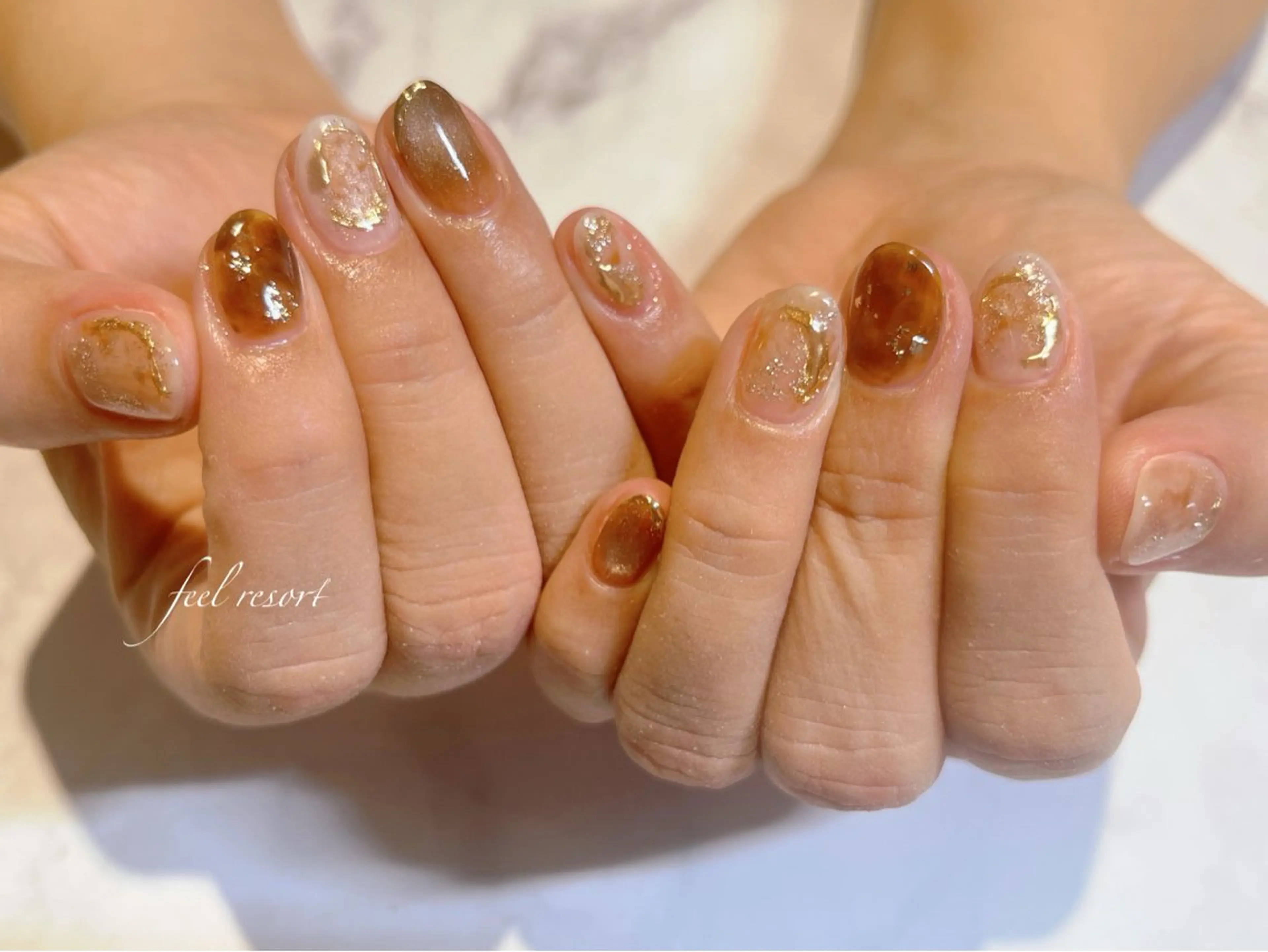 ネイル 長さ出し フットネイル フレンチネイル ジェルネイル ガラスフレンチ ハンドネイル Lien（リアン） 銀座駅6分のネイルデザイン