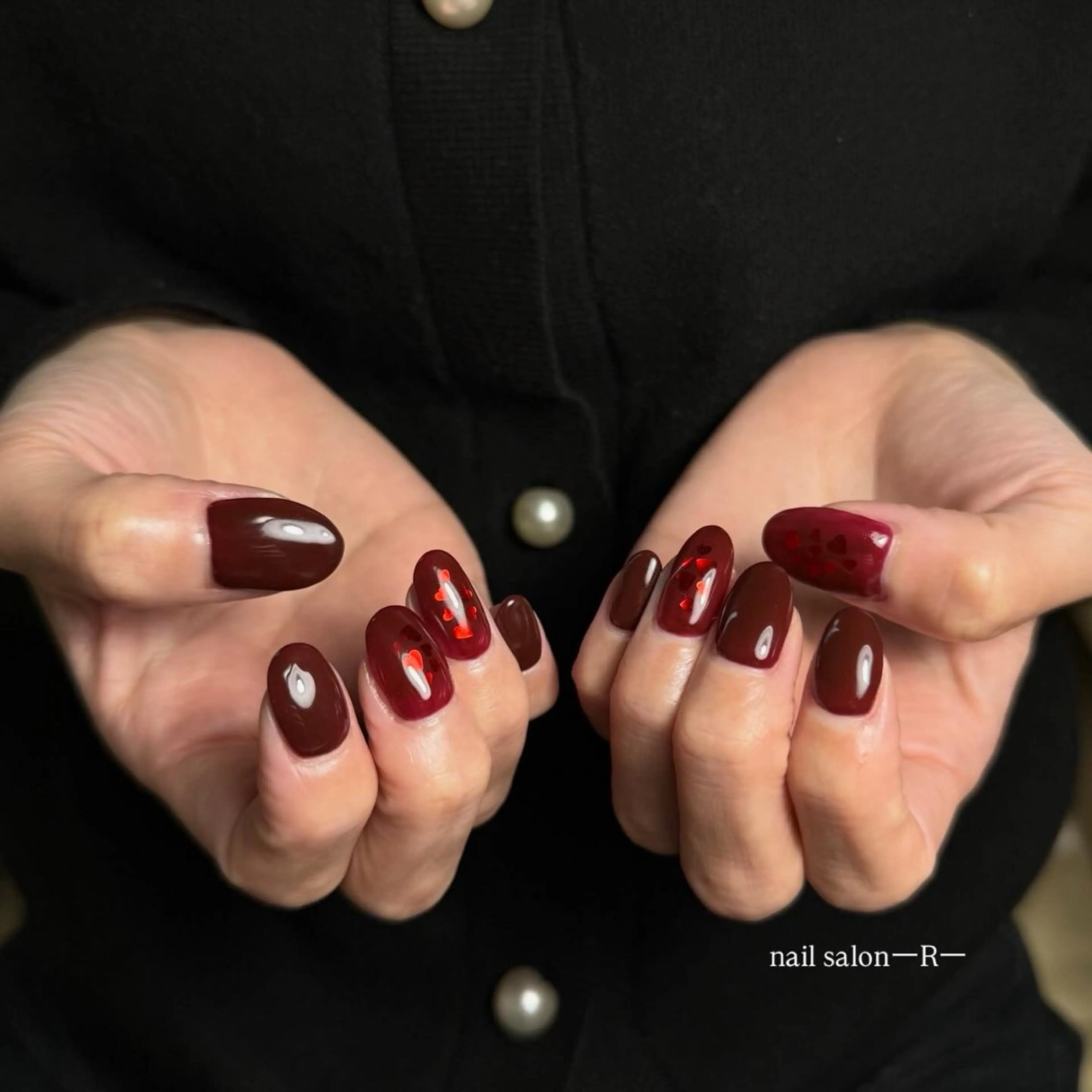 ネイル バレンタイン nail salonーRー所属・nailist RIEのネイルデザイン