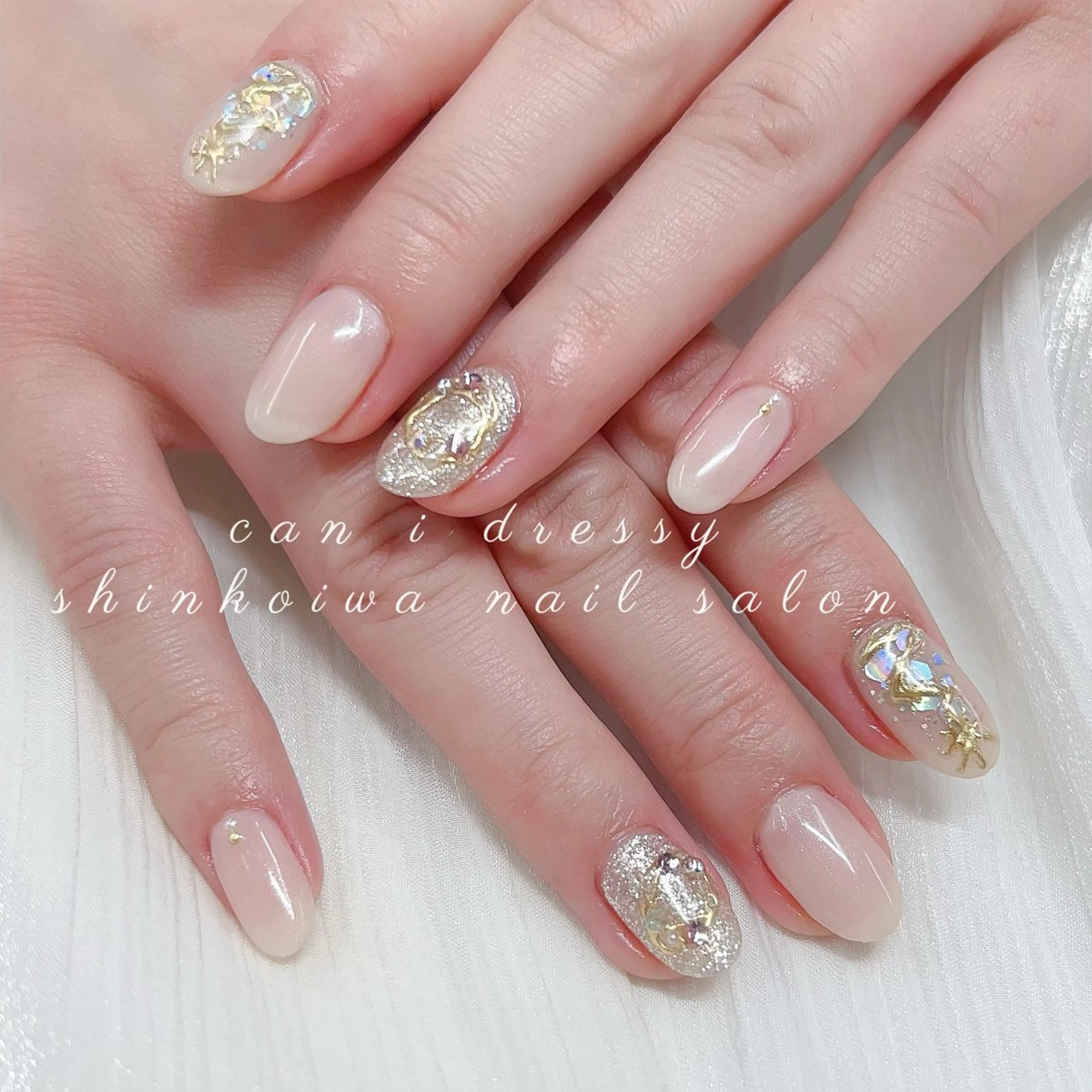 ネイル 冬ネイル ハンドネイル キャンアイドレッシー 新小岩のネイルデザイン