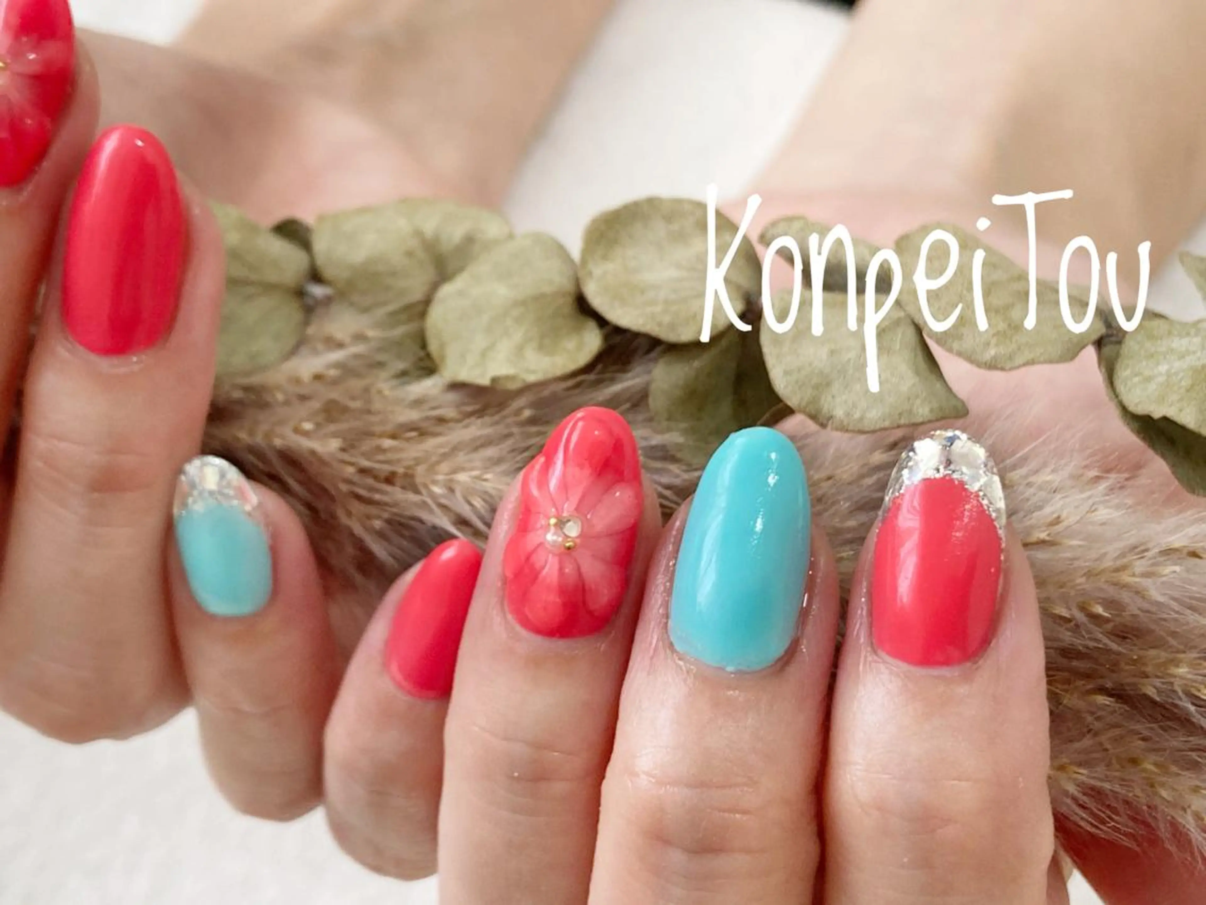 ネイル ハンドネイル おうちのネイルサロン　konpeiTou〜こんぺいとう〜所属・おうちのネイルサロン KonpeiTouのネイルデザイン