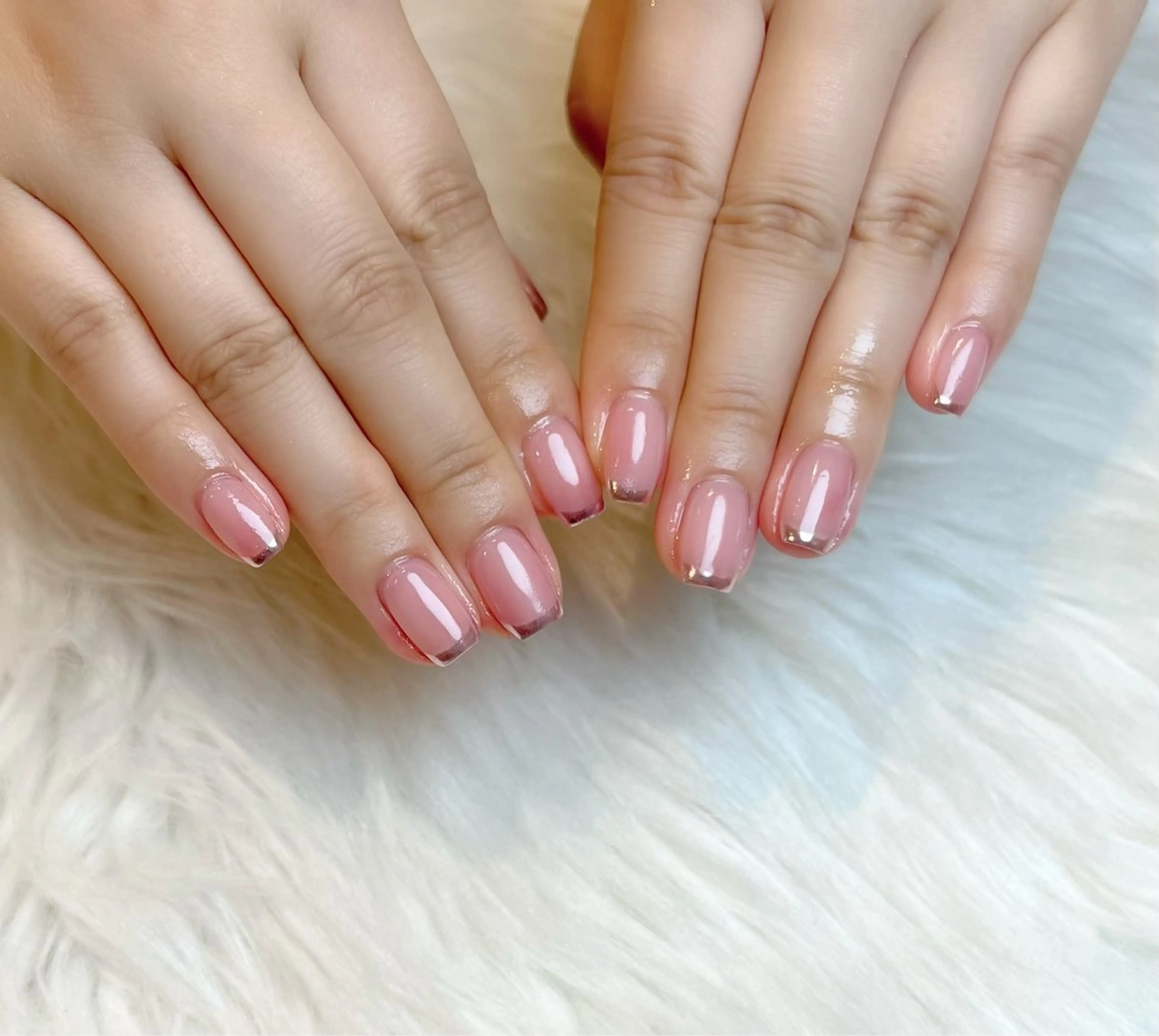 ネイル フレンチネイル ミラーネイル ハンドネイル Lino+ ネイル&よもぎ蒸しのネイルデザイン