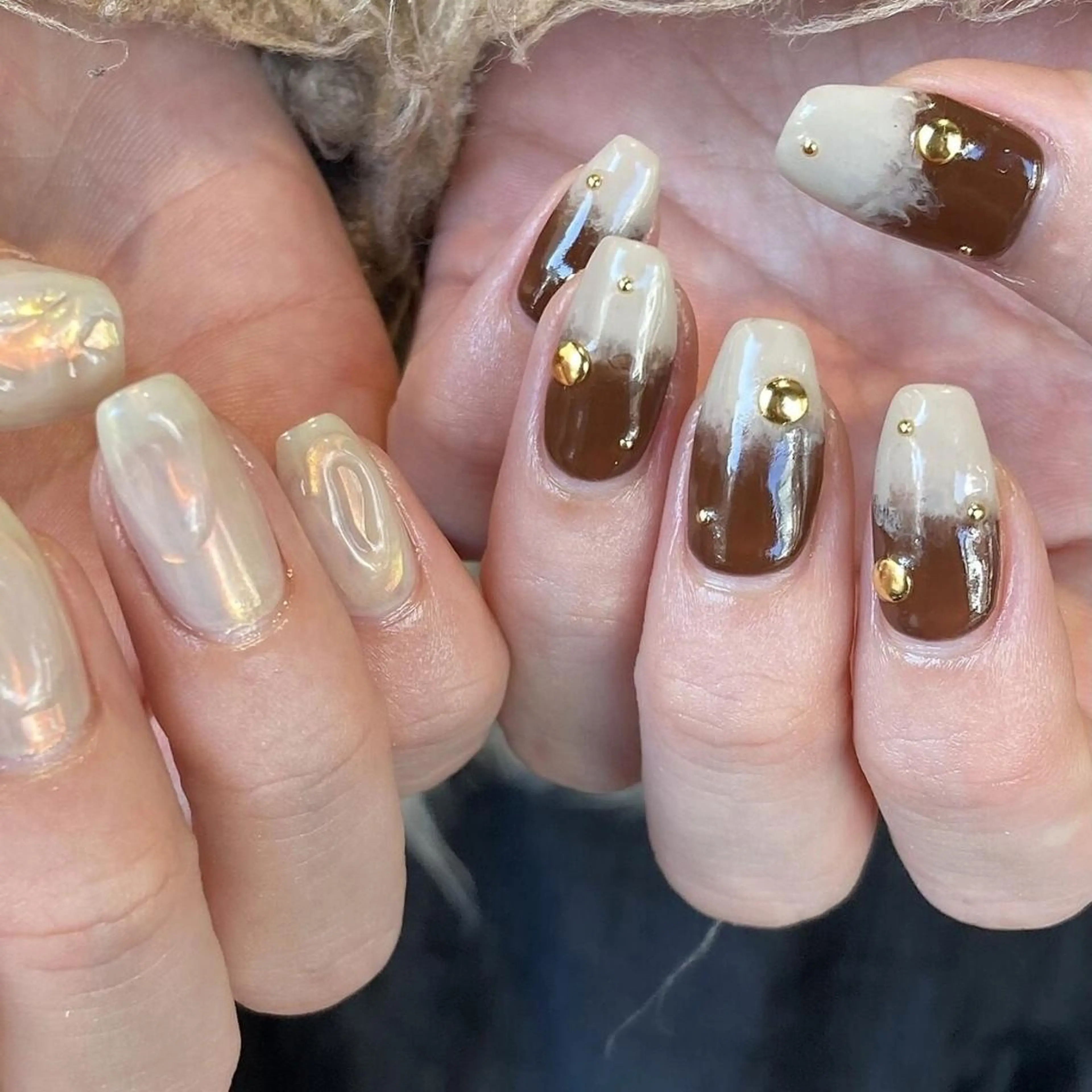 ネイル アートネイル クリアネイル フレンチネイル ジェルネイル ガラスフレンチ 【パラジェル認定】 newiネイル京橋のネイルデザイン