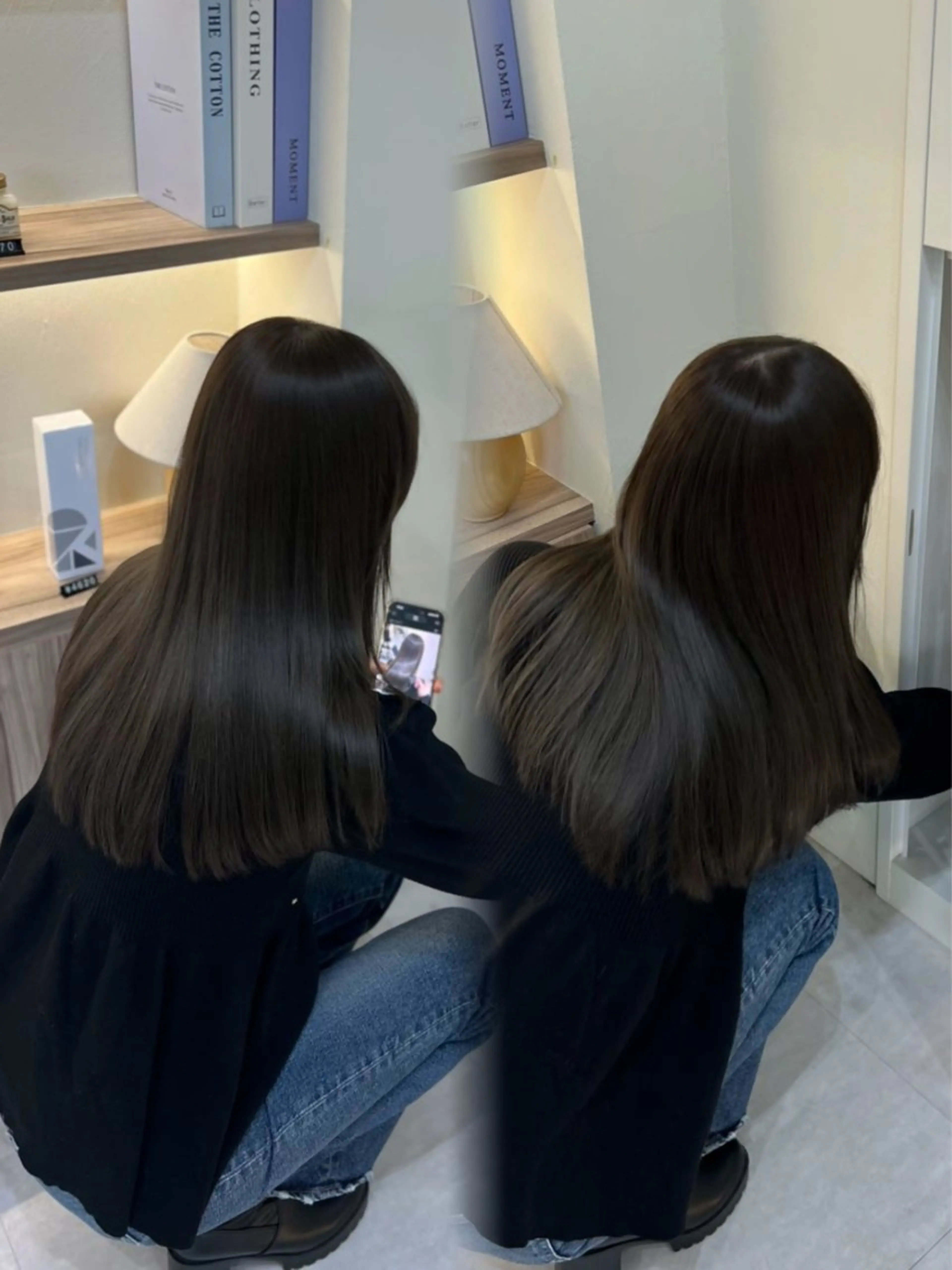 セミロング カラー Zina aimiのヘアスタイル