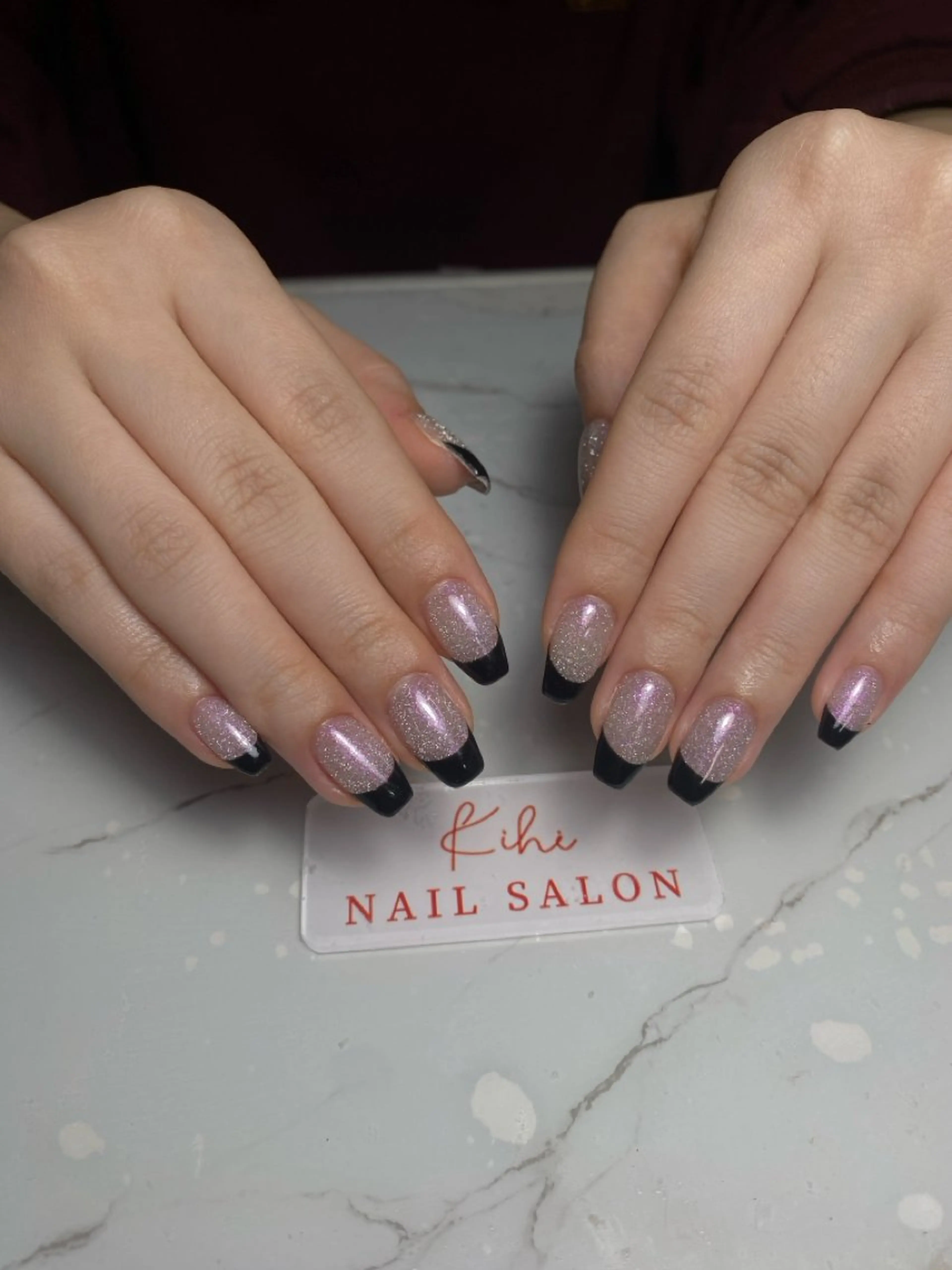 ネイル ハンドネイル ユリ🎀長さだし/ パラジェル/持ち込みのネイルデザイン