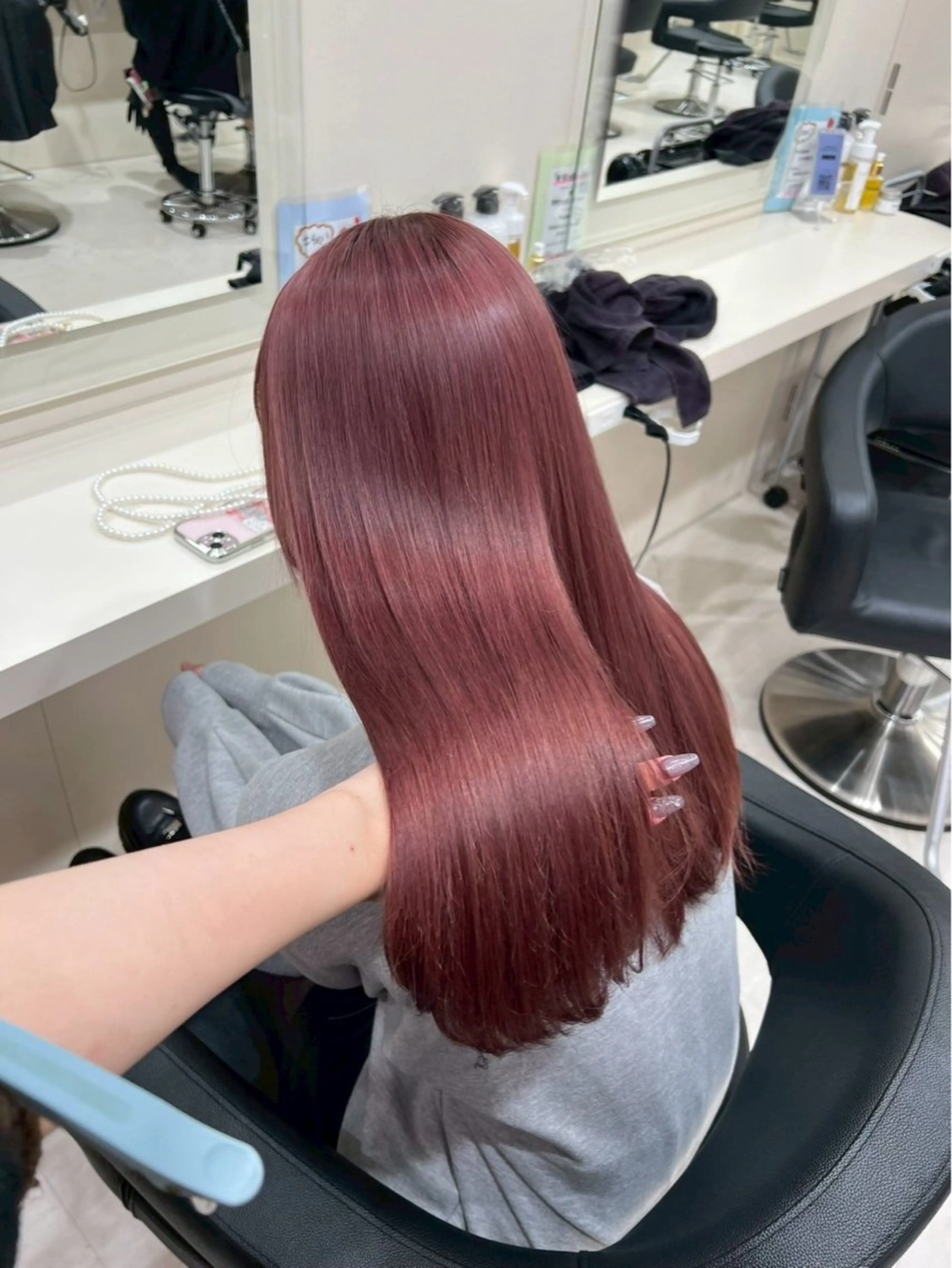 ロング カラー トレンド暖色ヘア🍒 miu🍒のヘアスタイル