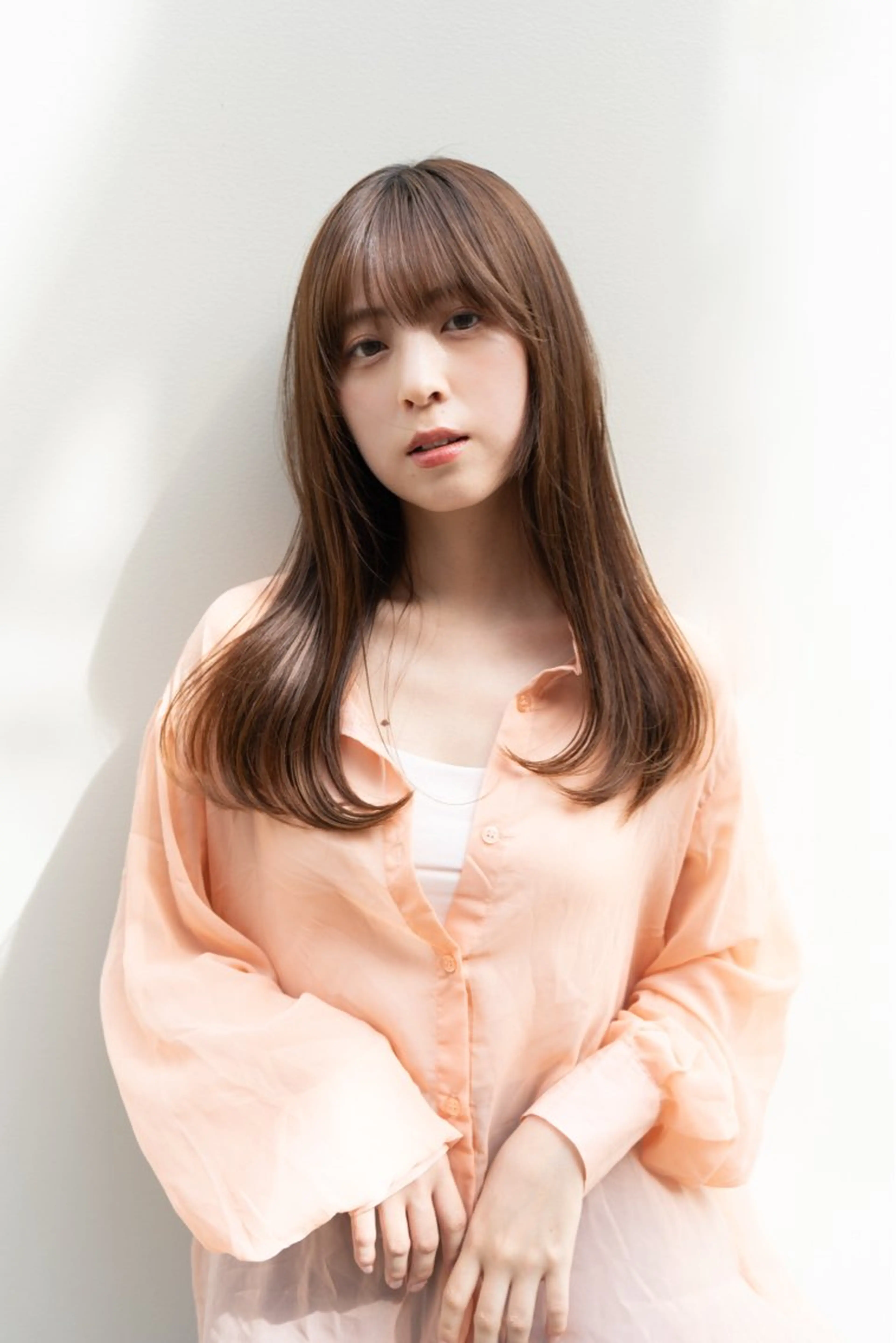 ロング カラー ベージュカラー カット ヘアカラー トリートメント 天王寺髪質改善なら よしみさん✨のヘアスタイル