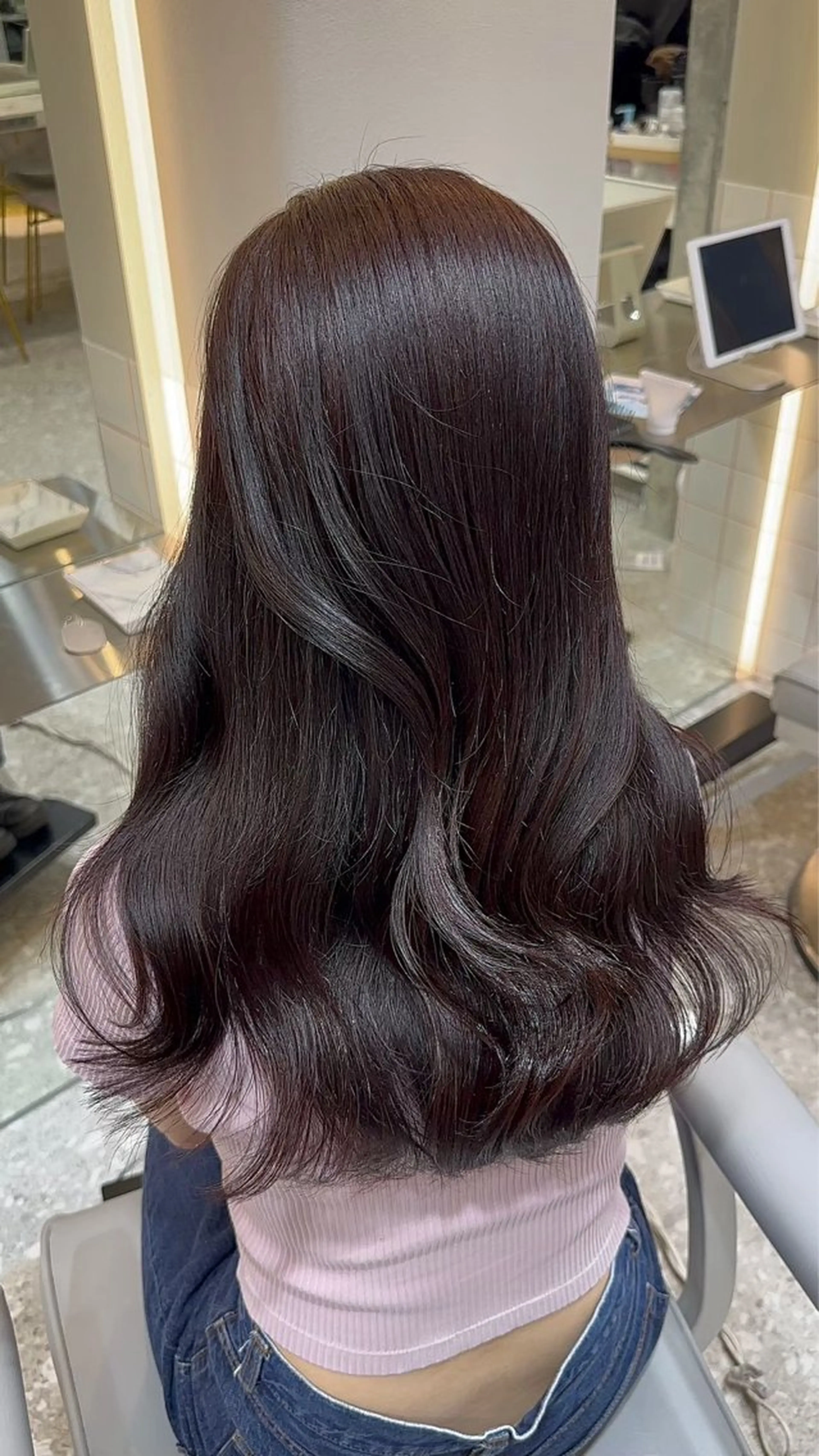 セミロング 新宿/韓国風ヘア /艶カラー/丸尾利樹のヘアスタイル