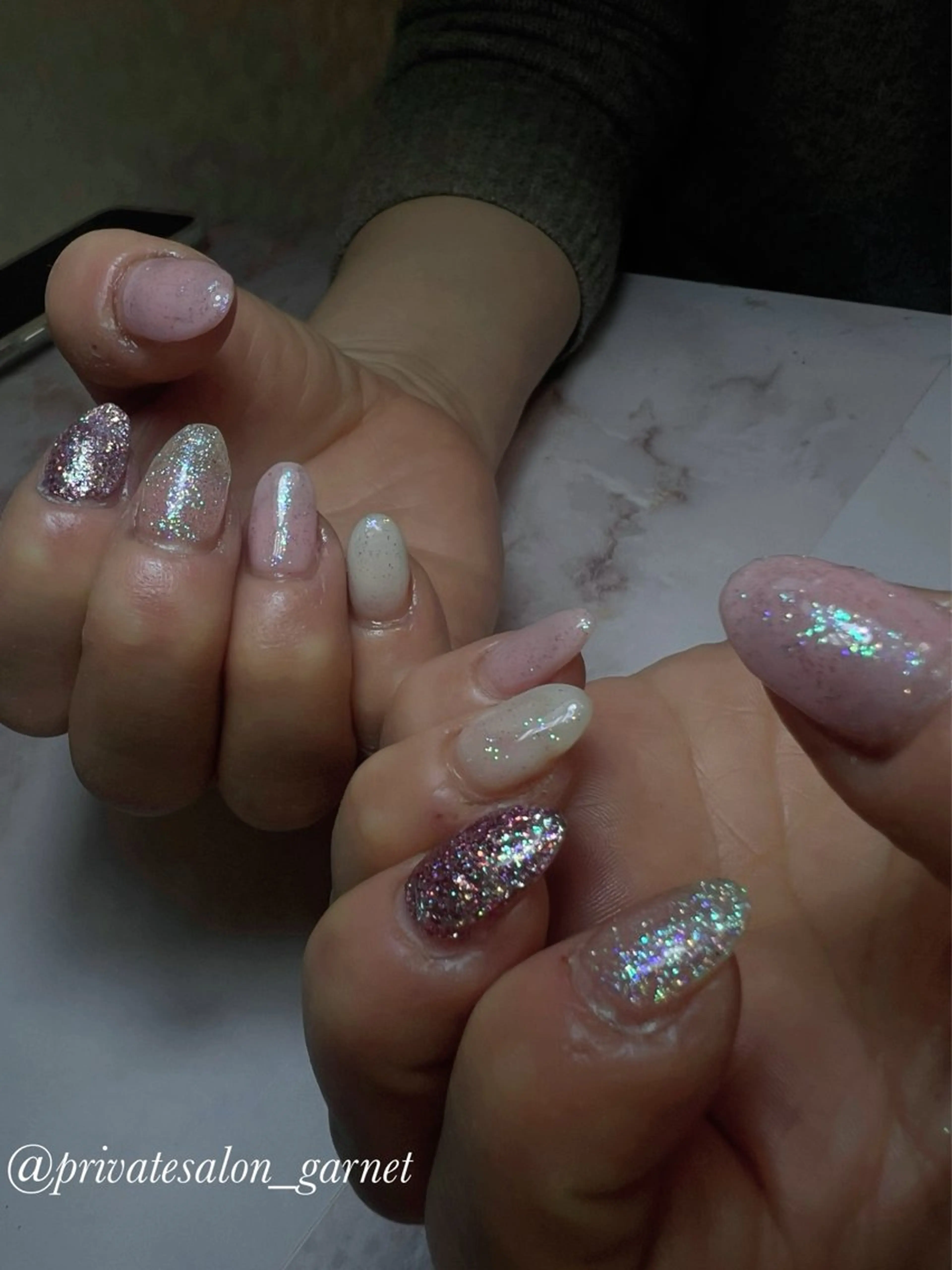 ネイル ワンホンネイル ハンドネイル Garnet nailのネイルデザイン