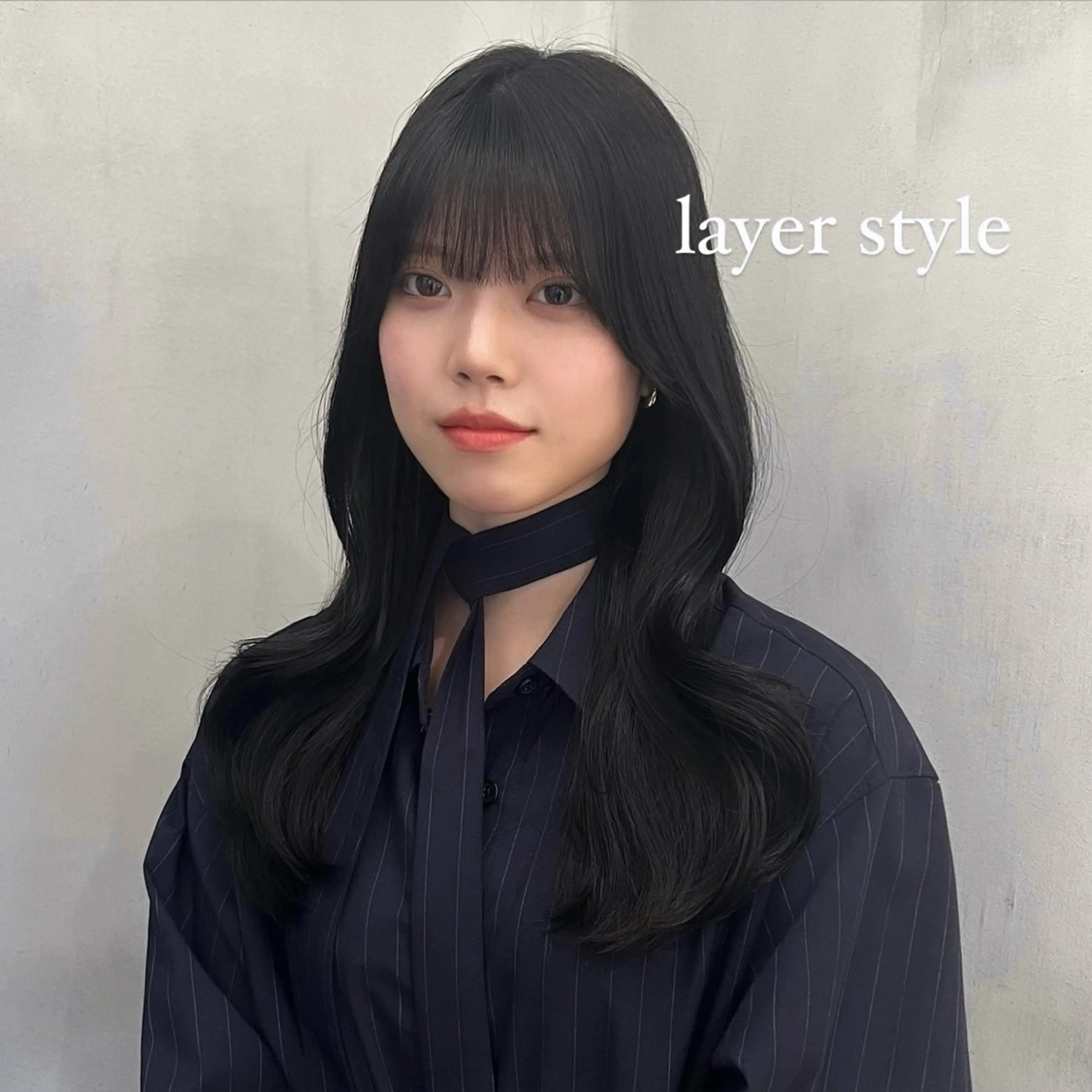 ロング カット トリートメント 𝙆𝙖𝙞🎀🩶 レイヤー/縮毛矯正のヘアスタイル