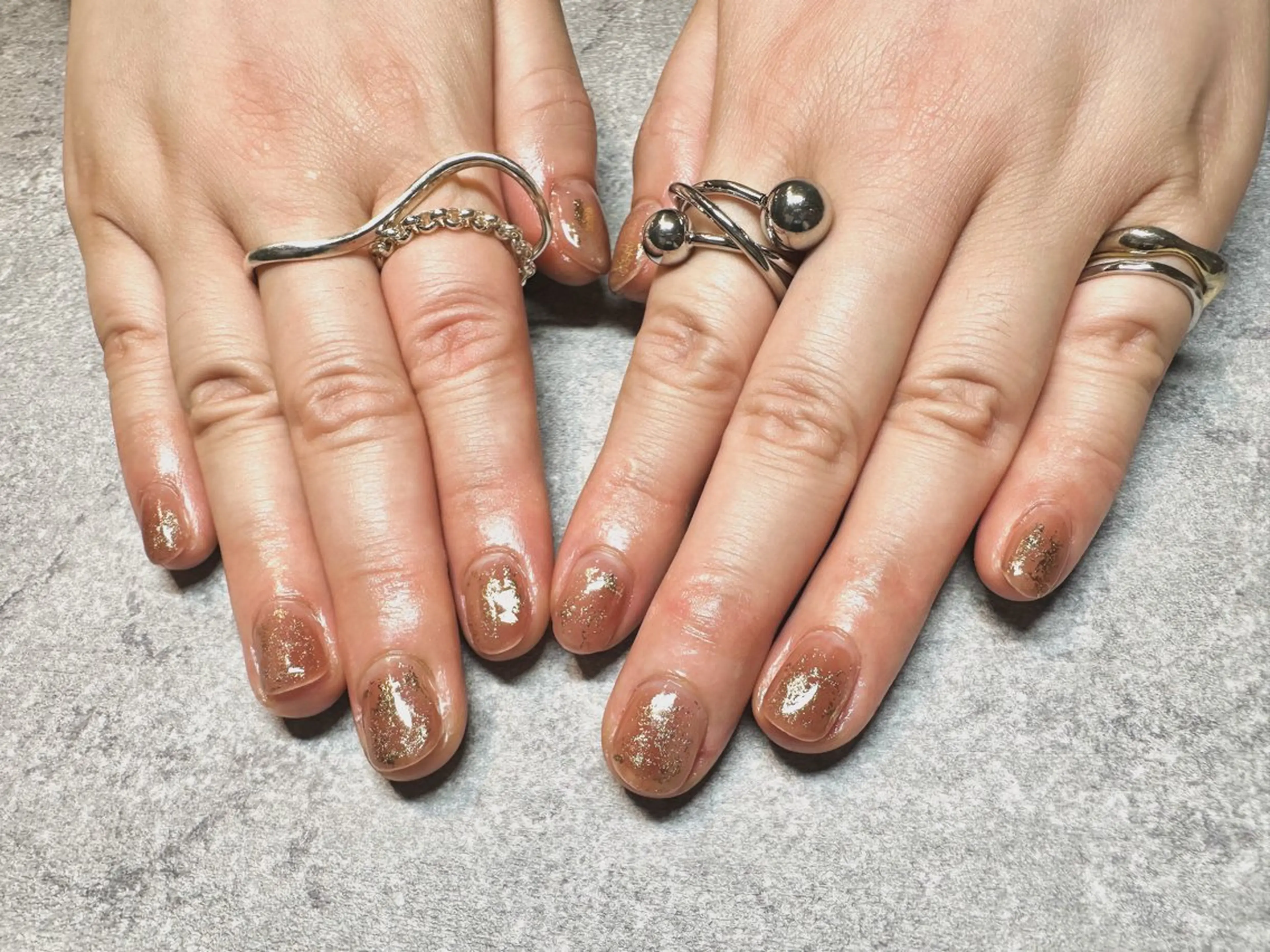 ネイル ニュアンスネイル ネイルサロンW【深江橋店】所属・MA RIEのネイルデザイン