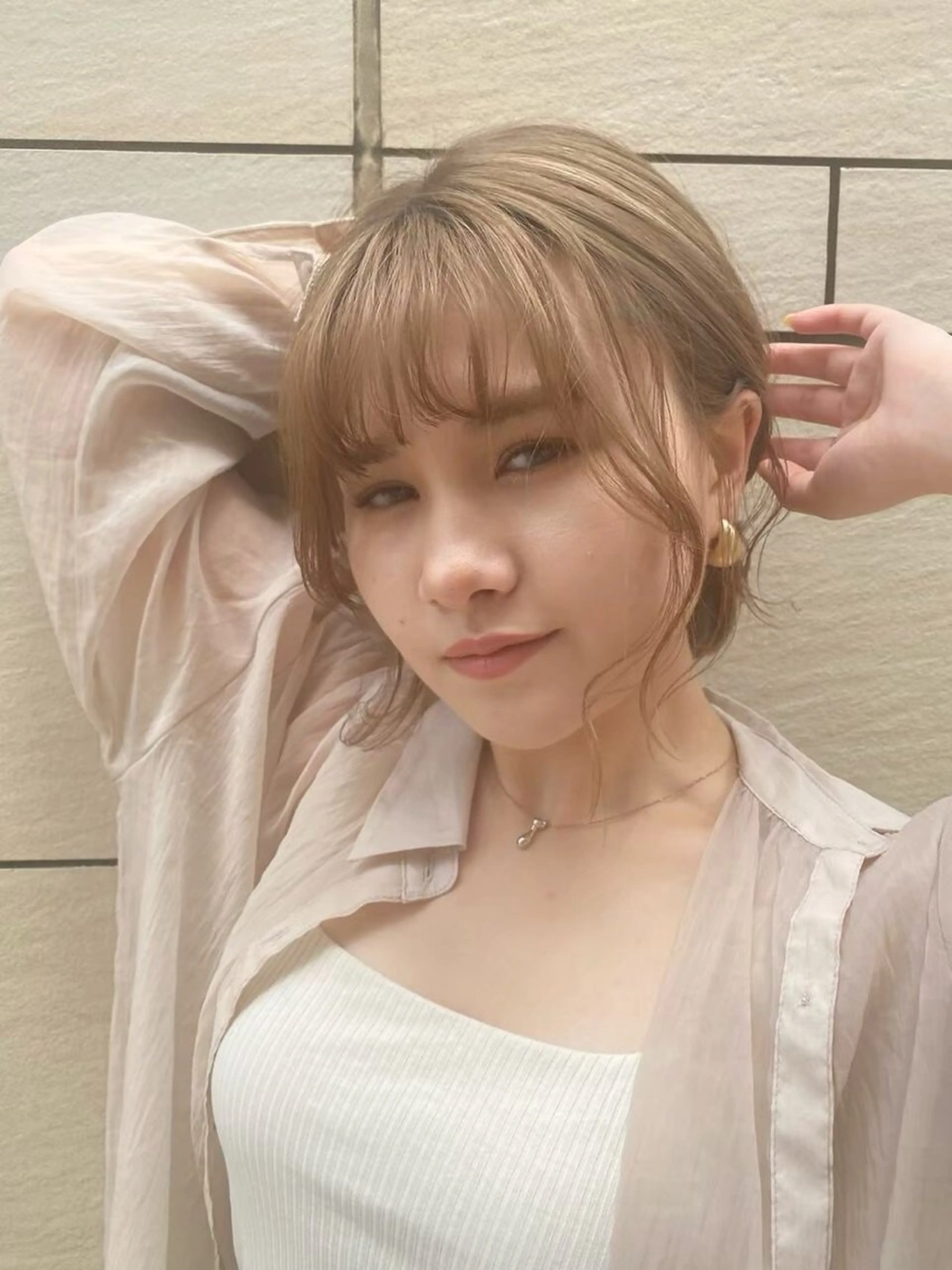 セミロング カラー ヘアアレンジ 🫧FEAT. ／Rikka 🫧のヘアスタイル