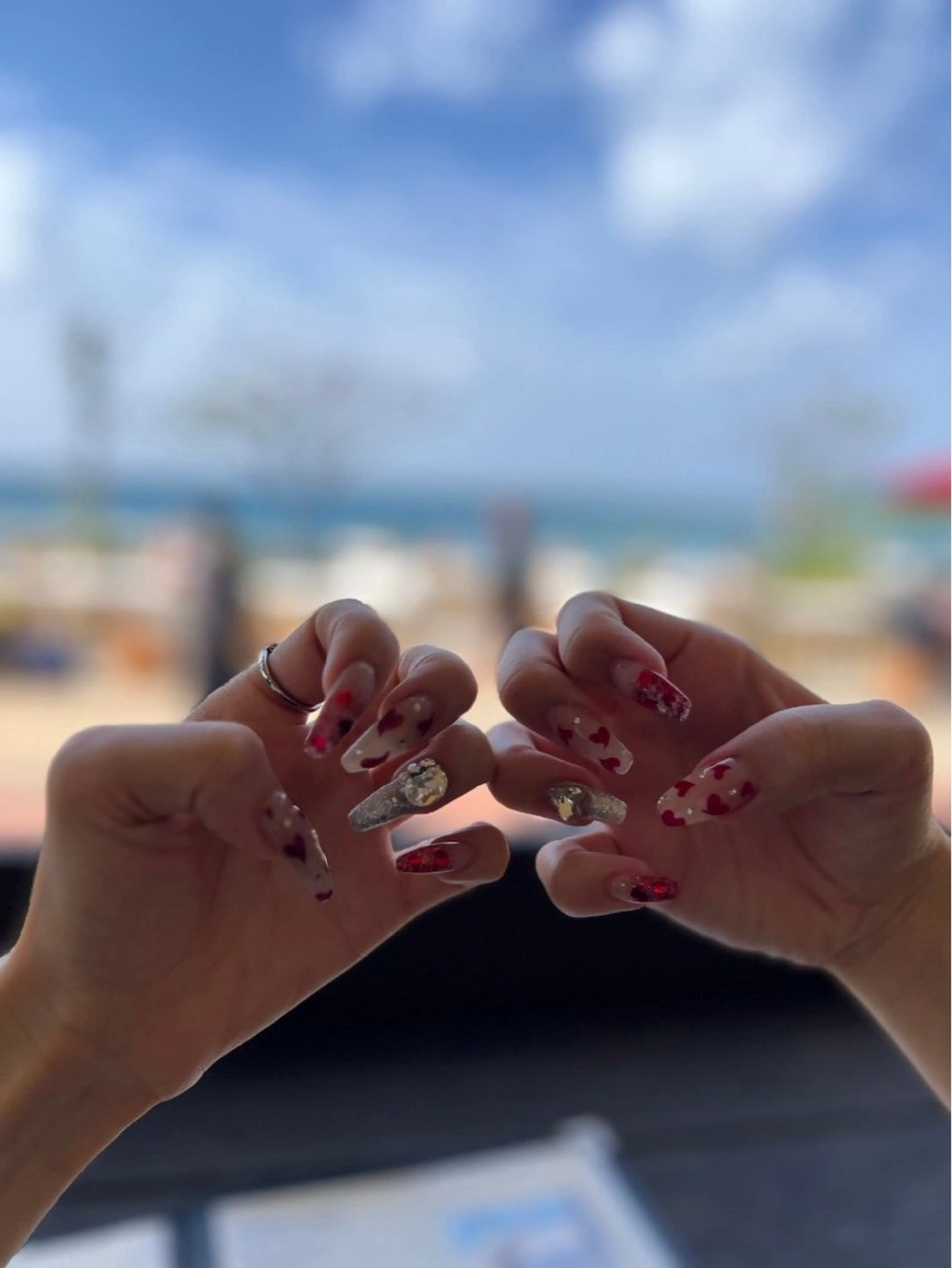 ネイル おそろいネイル 持ち込み ディアマンテ𓏸𓈒 フェイシャル/ネイルのエステ・リラクイメージ