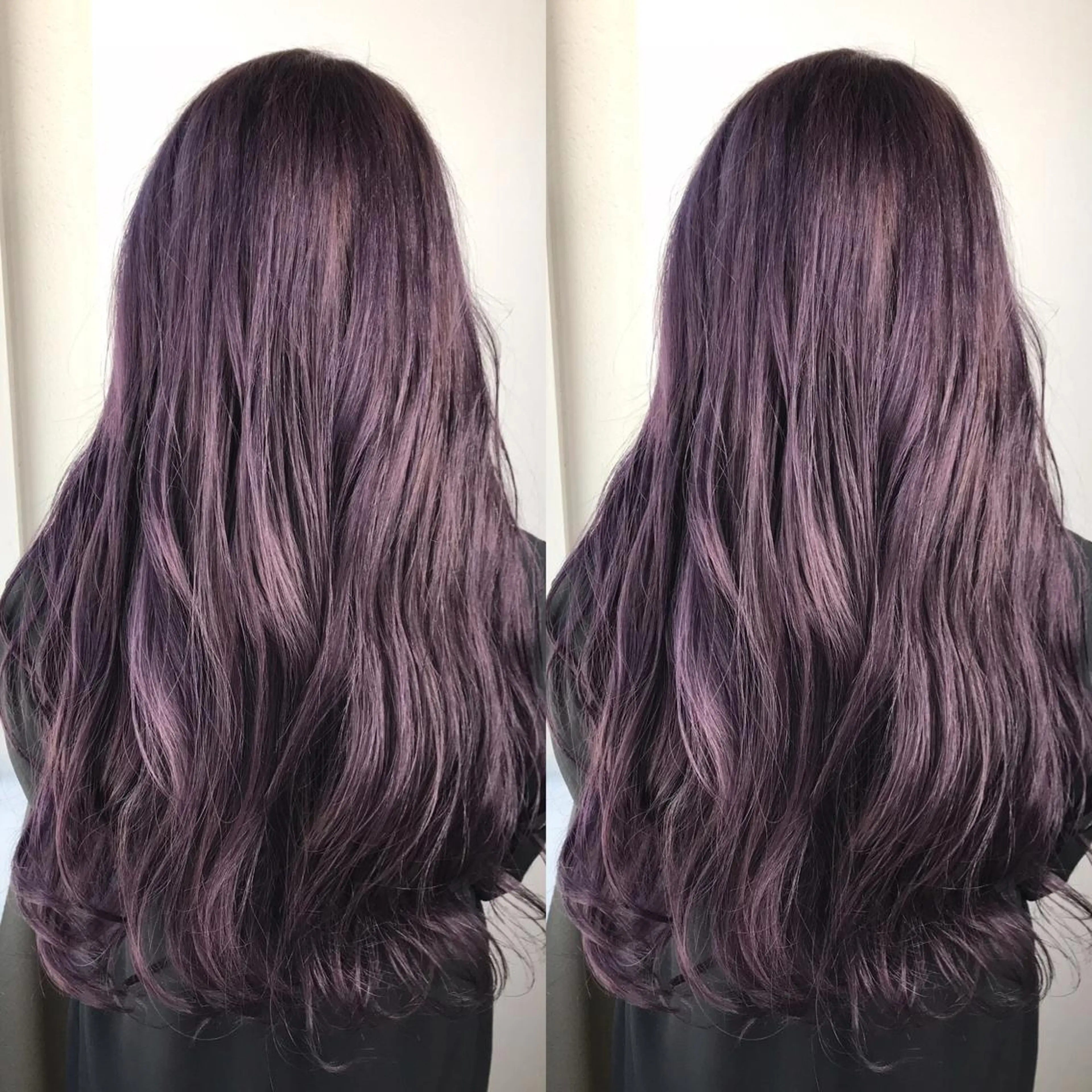 ロング カラー ハイトーンカラー パープルカラー 似合わせ/ブリーチ カラー.岡田友仁のヘアスタイル