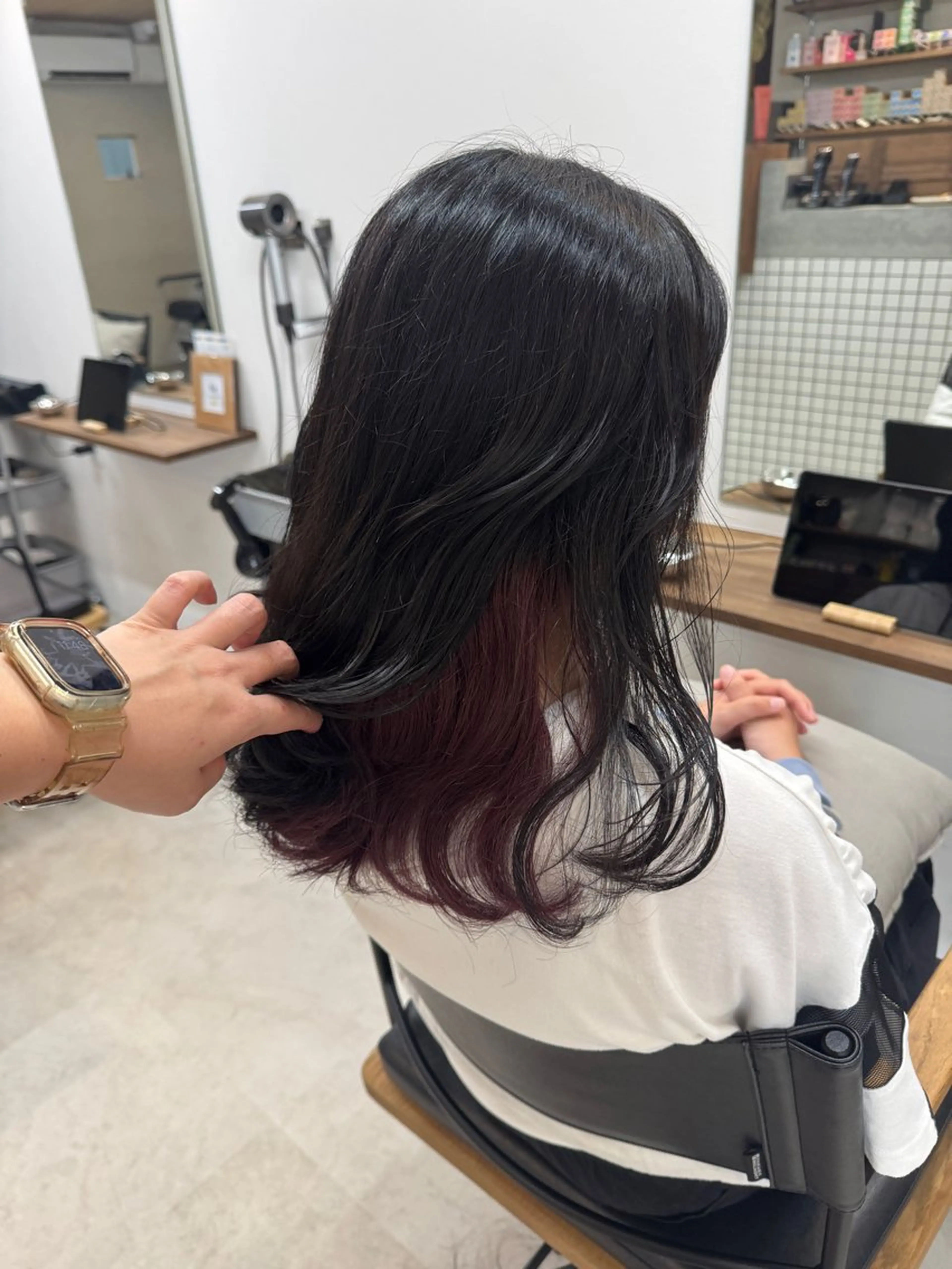 セミロング カラー Sun.所属・Sun./山口市 Natsuのヘアスタイル