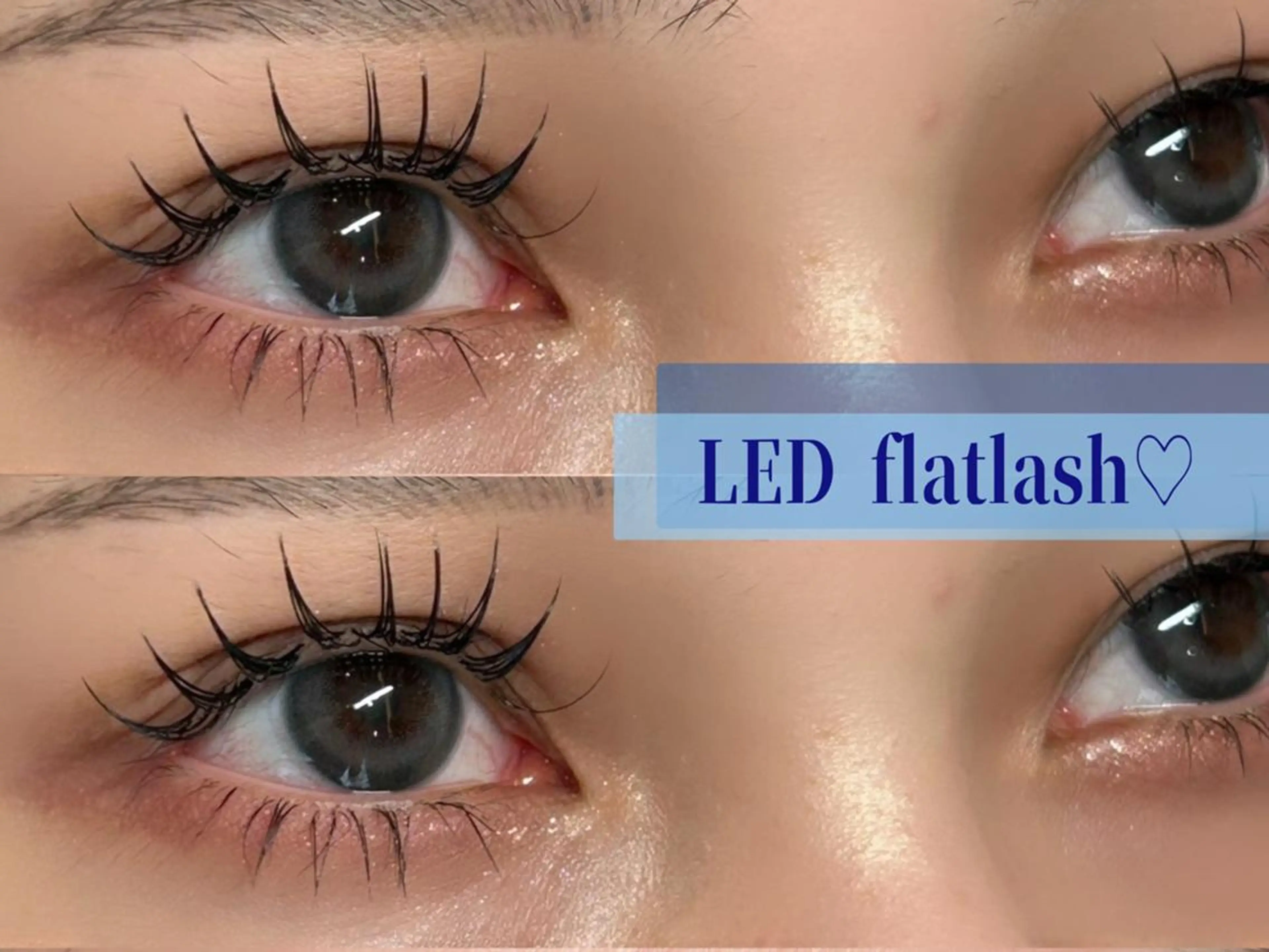 【練習モデル】LEDエクステ11月限定🩵100本(オフ代1100円)の写真