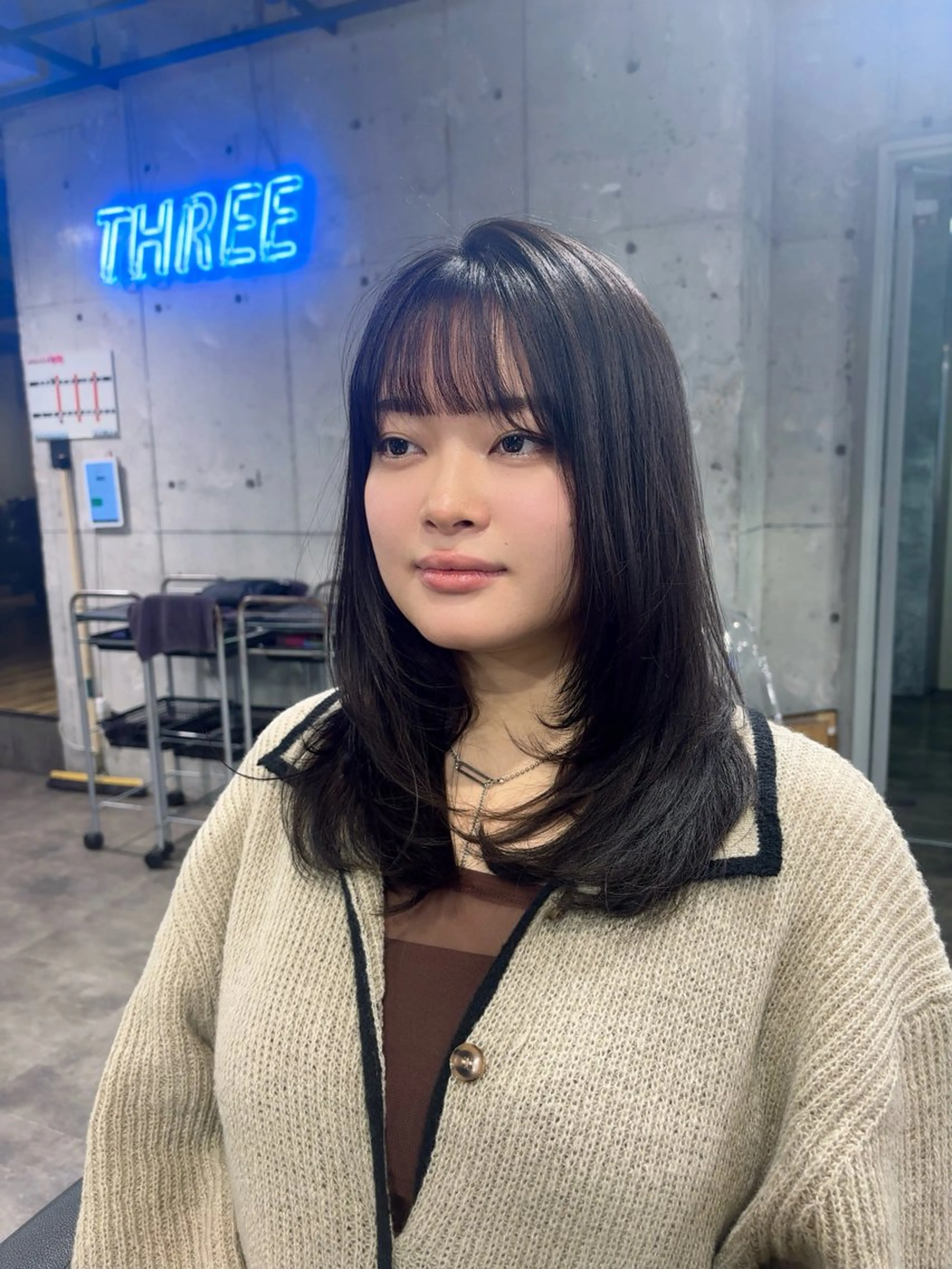 セミロング レイヤーカット alicetokyo 🦋宮葉🦋のマツエク・マツパデザイン