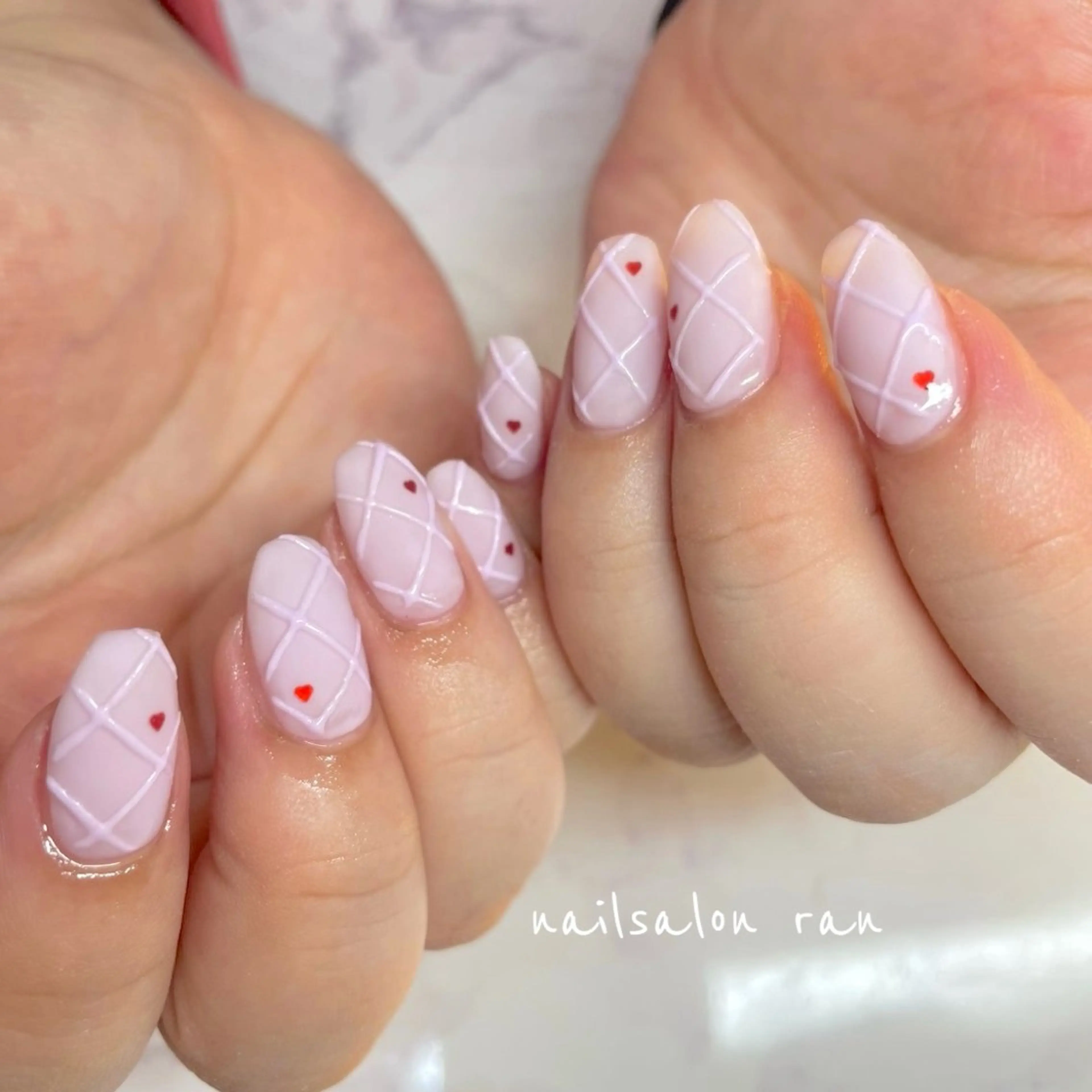 ネイル ピンク nailsalon ranのネイルデザイン