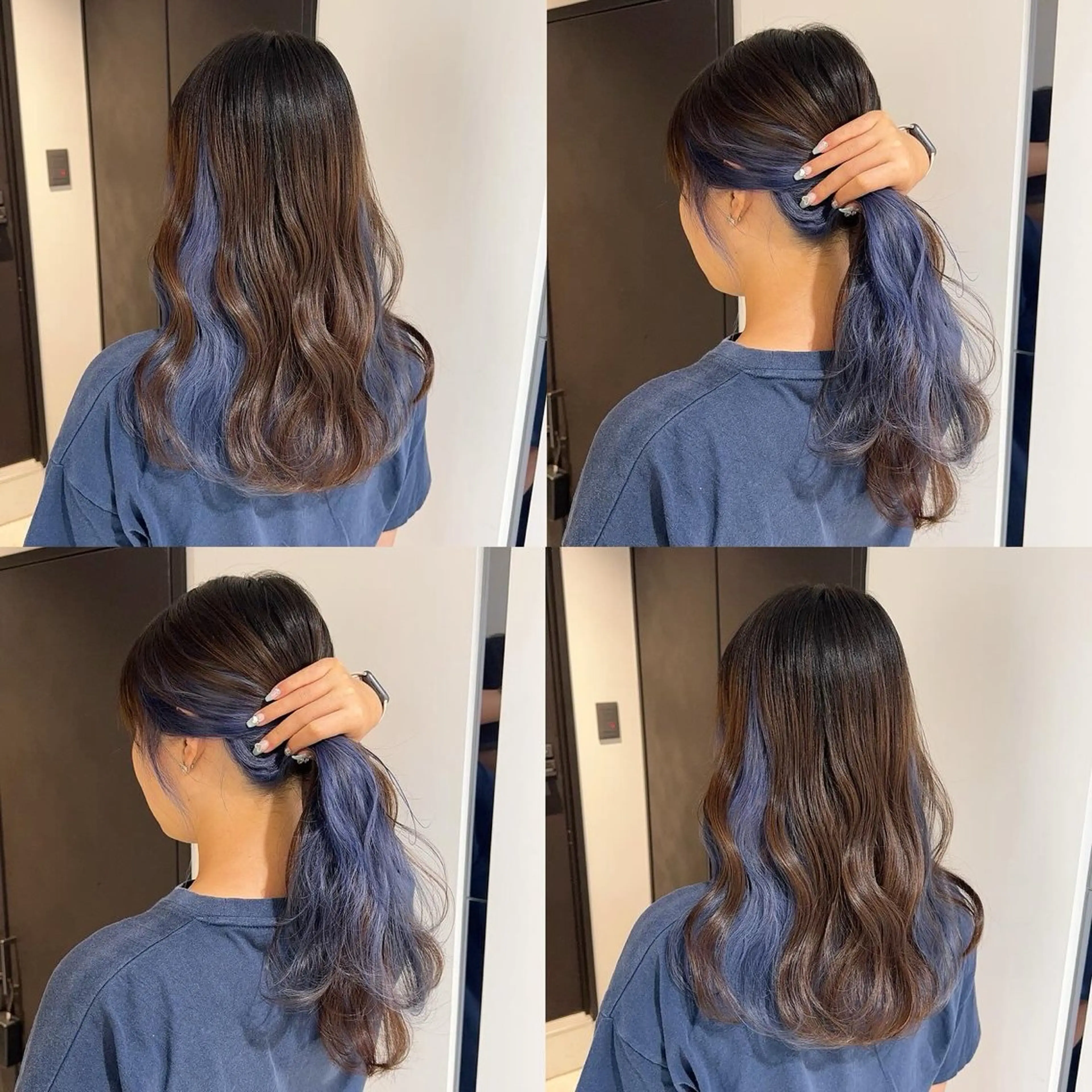 カラー ヘアカラー トリートメント 渋谷:インナーカラー ／🍒エリカ🍒のヘアスタイル